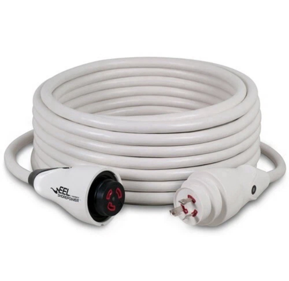 Marinco EEL 50' Shore Power Cordset 30Amp | White | CS30-50W
