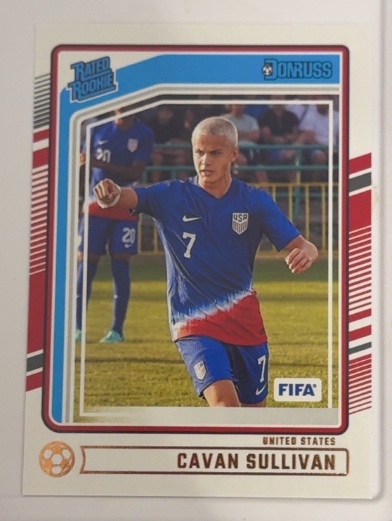 2024-25 Panini Donruss Soccer Cavan Sullivan Rated Rookie #184 - USMNT 2024-25 Panini Donruss Soccer Cavan Sullivan Rated Rookie #184 - USMNT