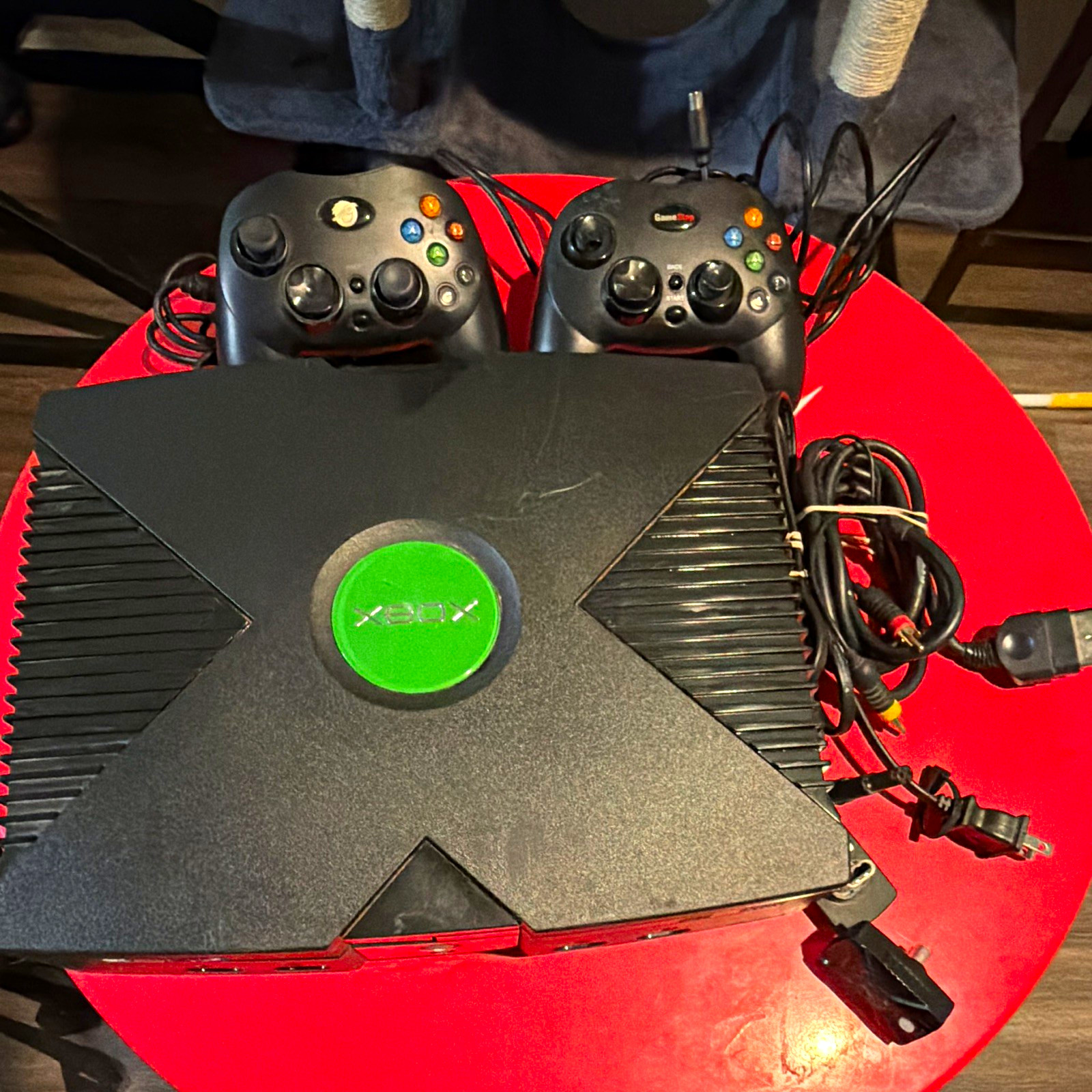 Microsoft Xbox Original Black Console Bundle w/ 2 Controllers, Cables error code Microsoft Xbox Original Black Console Bundle w/ 2 Controllers, Cables error code