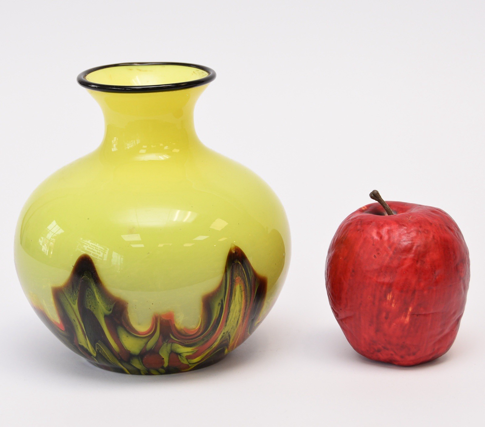 VTG Murano Glass Vase Hand Blown Art Glass