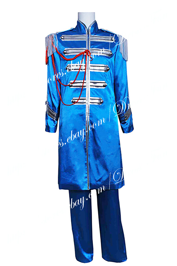 The Beatles Sgt Pepper Sir James Paul McCartney Blue Cosplay Costume Set