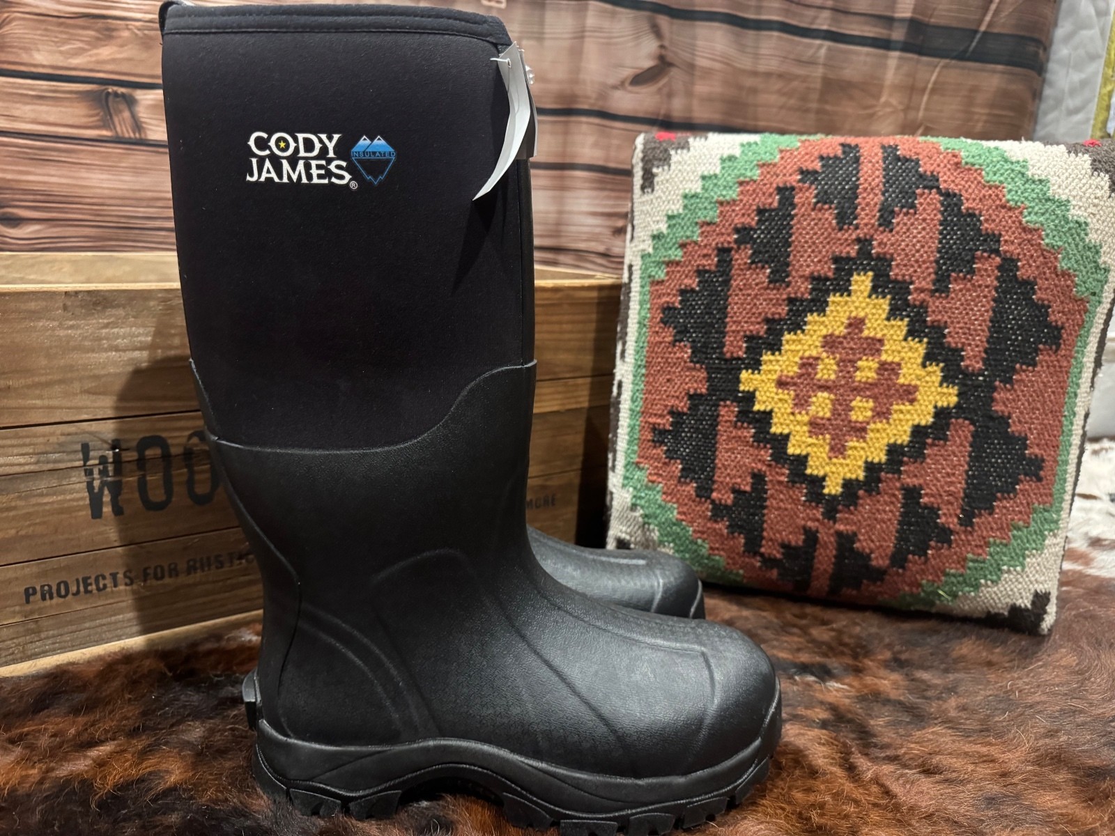 NEW Cody James Glacier Guard Insulated Rubber Boots — Men’s Size 9 D
