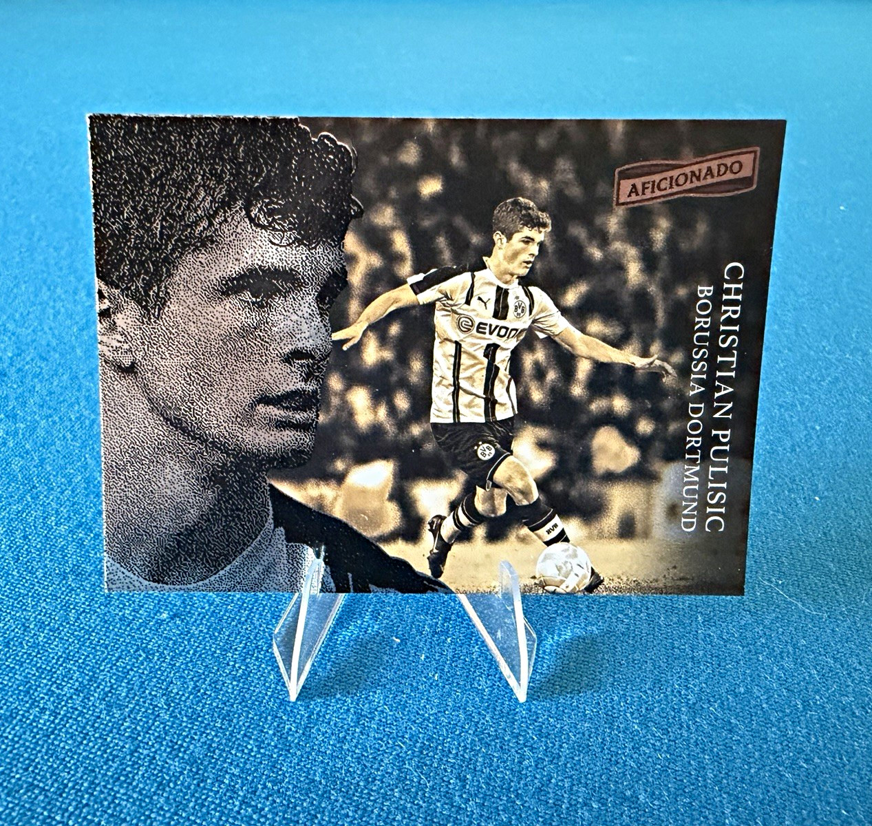 Panini 2016-17 Aficionado Christian Pulisic Rookie Card Borussia Dortmund #41 Panini 2016-17 Aficionado Christian Pulisic Rookie Card Borussia Dortmund #41