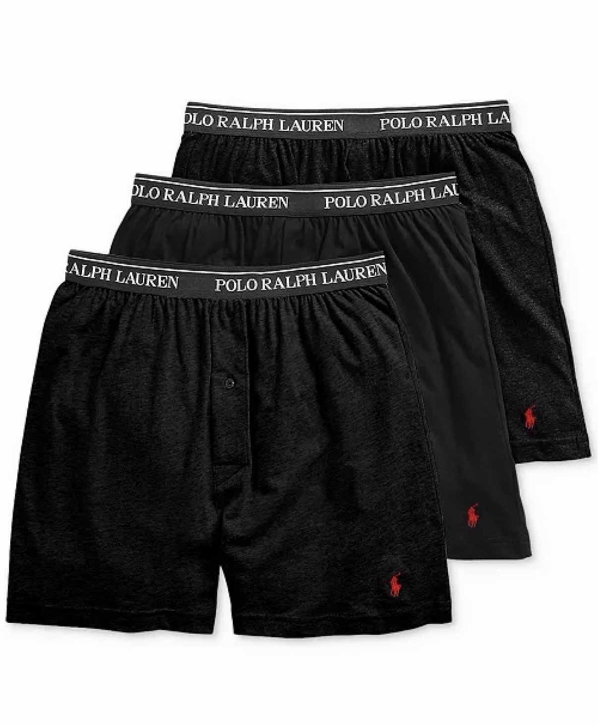Men’s Polo Ralph Lauren Classic Fit Knit Boxers 3 Pack 100% Cotton Size X-Large