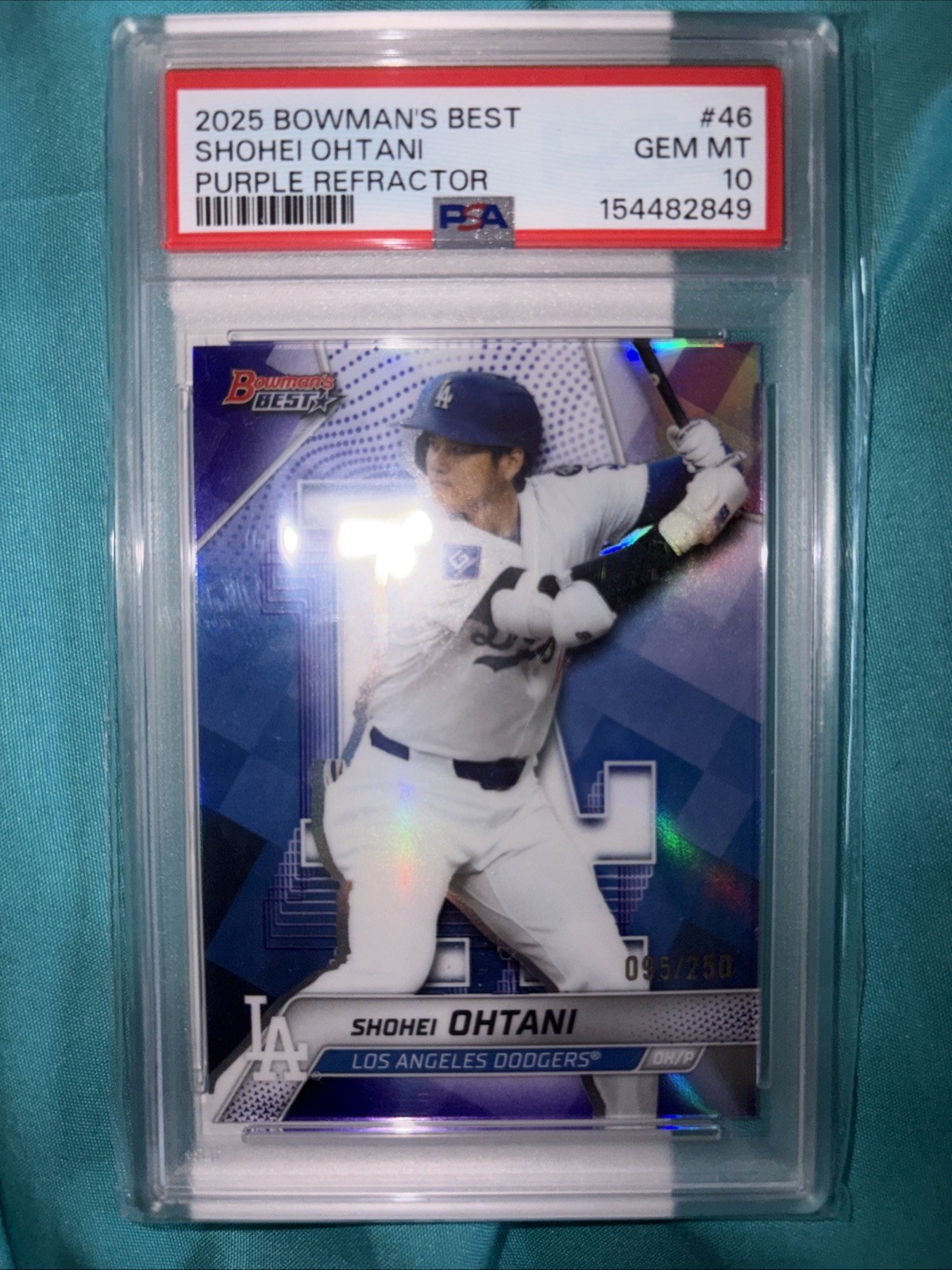 2025 Bowman\'s Best - Shohei Ohtani #46 Purple Refractor /250
