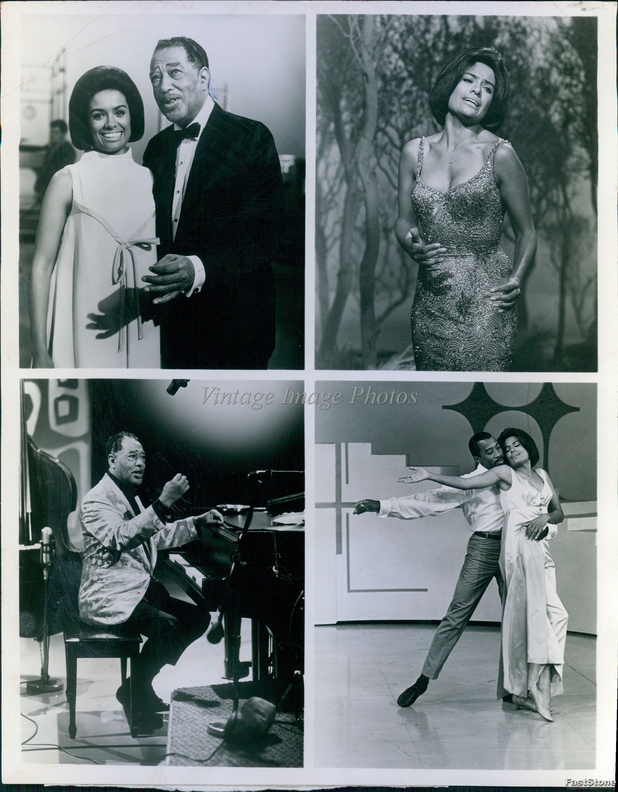1967 New York Duke Ellington Barbara Mcnair Historic Vintage Press Photo 8x10