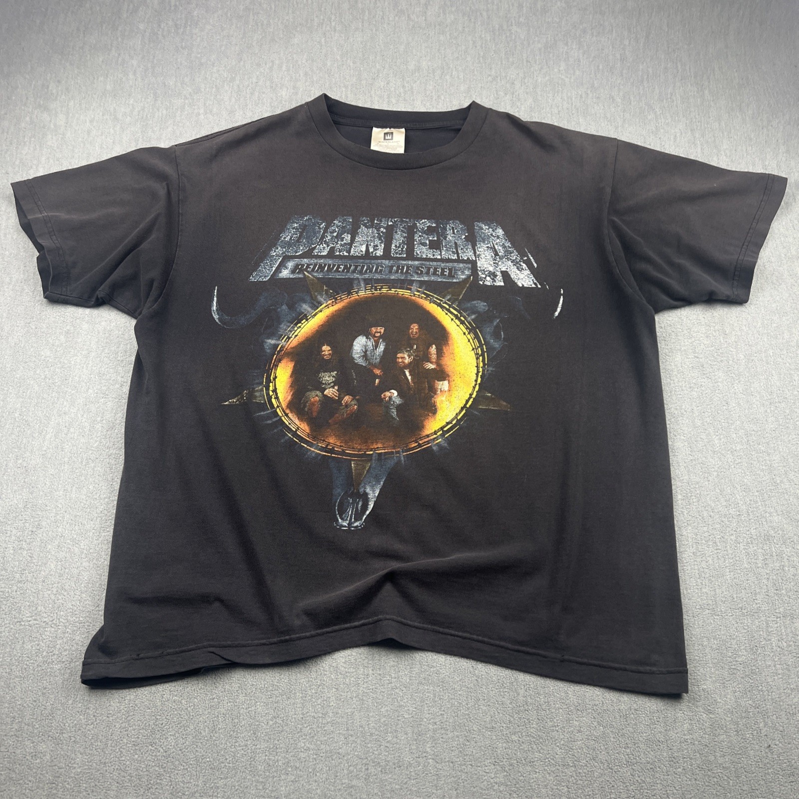 Vintage Pantera T-Shirt Mens XL Black Fader Reinventing The Steel 90s Winterland