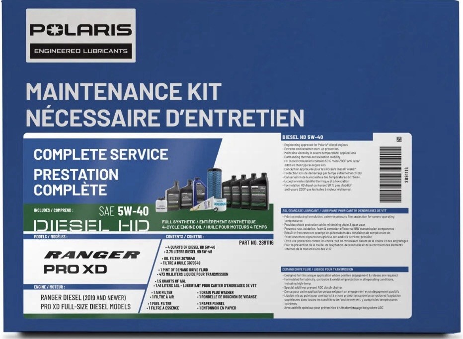 Polaris Ranger Pro XD Diesel 2019-2026 Service Kit Polaris Ranger Pro XD Diesel 2019-2026 Service Kit