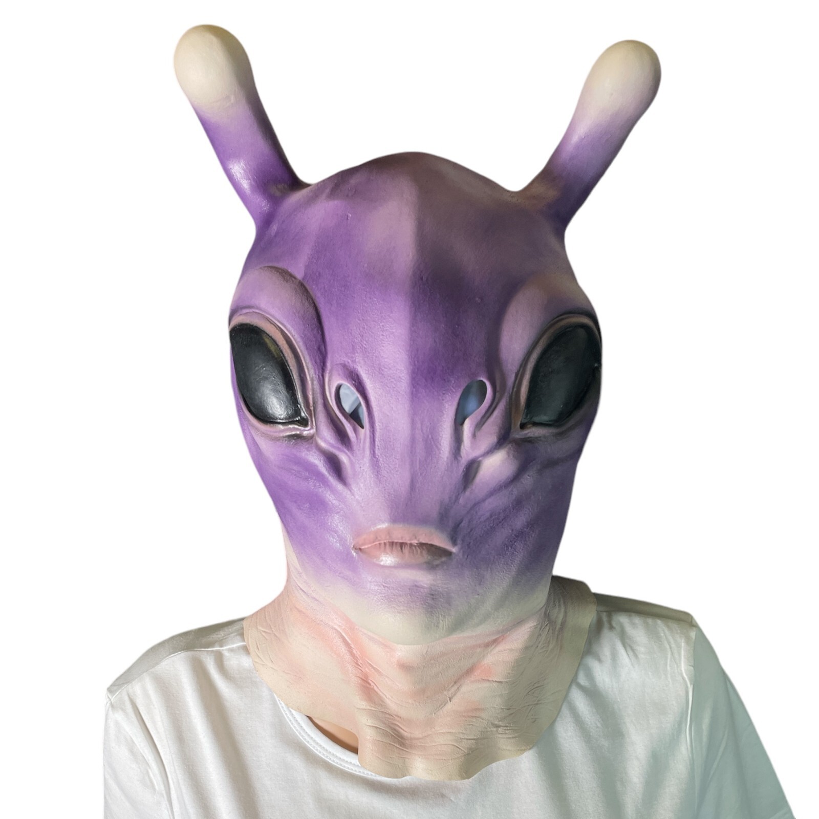 Bizarre Horrific Purple Alien Adult Mask Latex Head Halloween Cosplay Costume