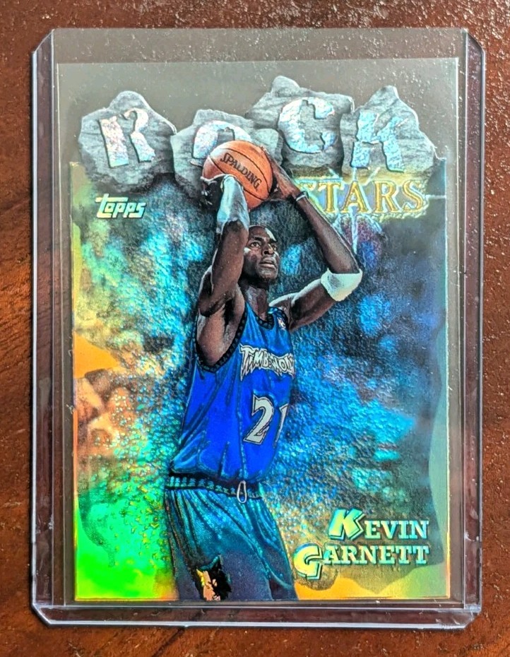 1997-98 Topps Rock Stars - Kevin Garnett #RS12 Refractor Timberwolves 