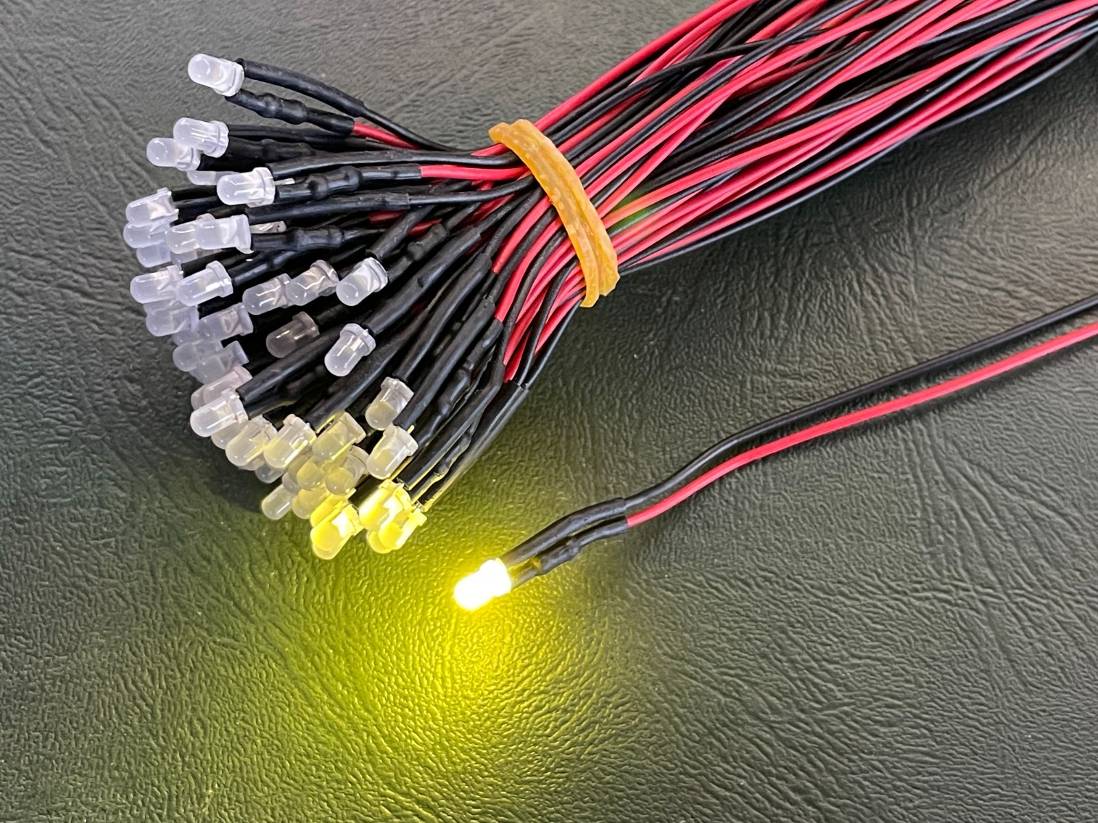 LED Warm White Incandescent-Look Pre-Wired   3mm 12V Volt Model Railroad Auto