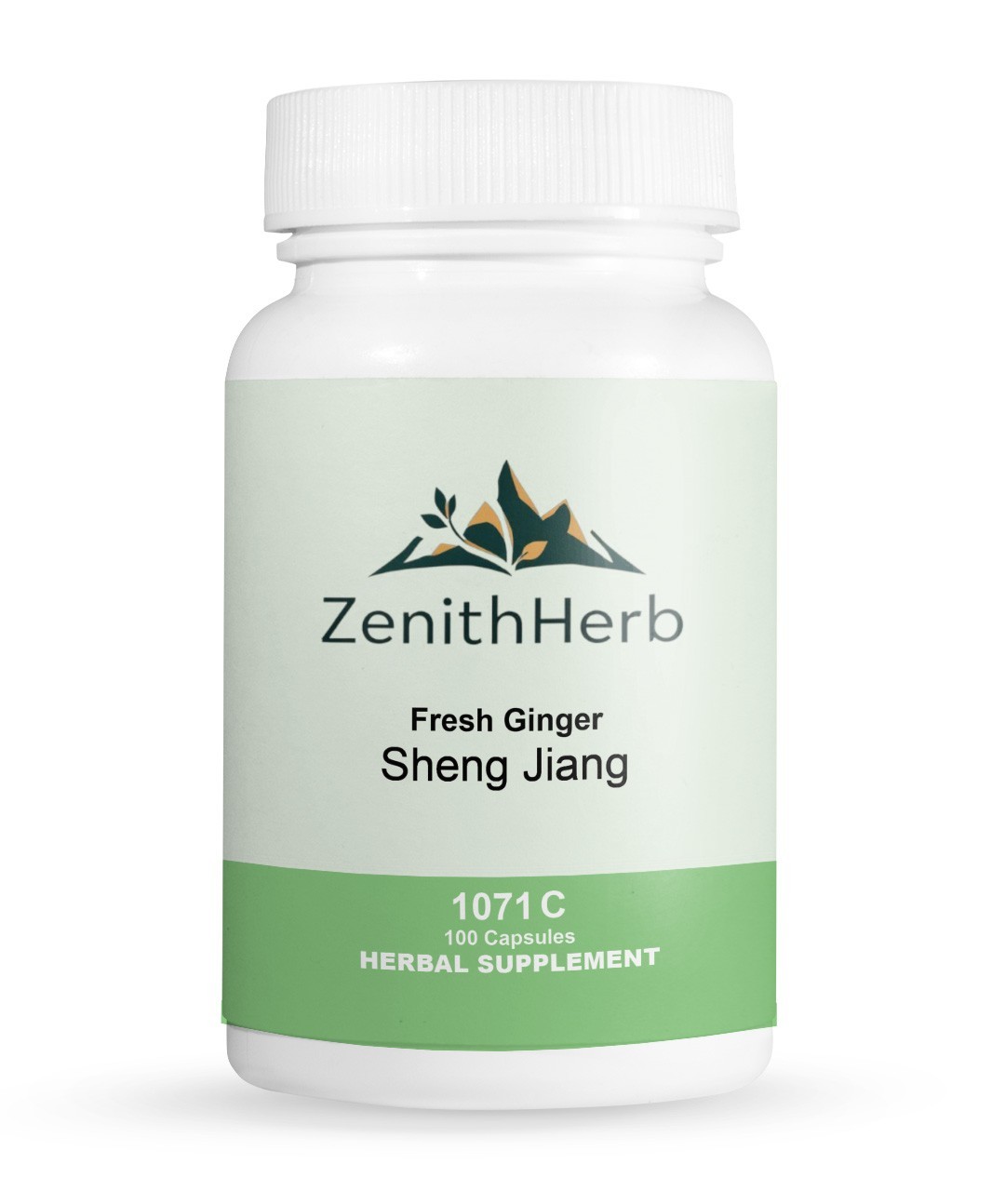 ZenithHerb Sheng Jiang, Fresh Ginger, 200 Count Capsules