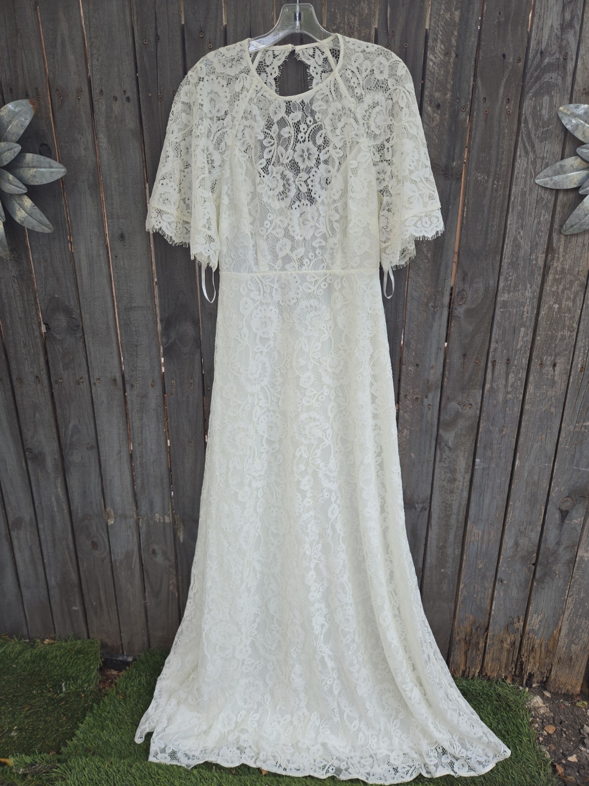ASOS Edition Olivia Bridal White Lace Wedding Dress Women’s Size 10