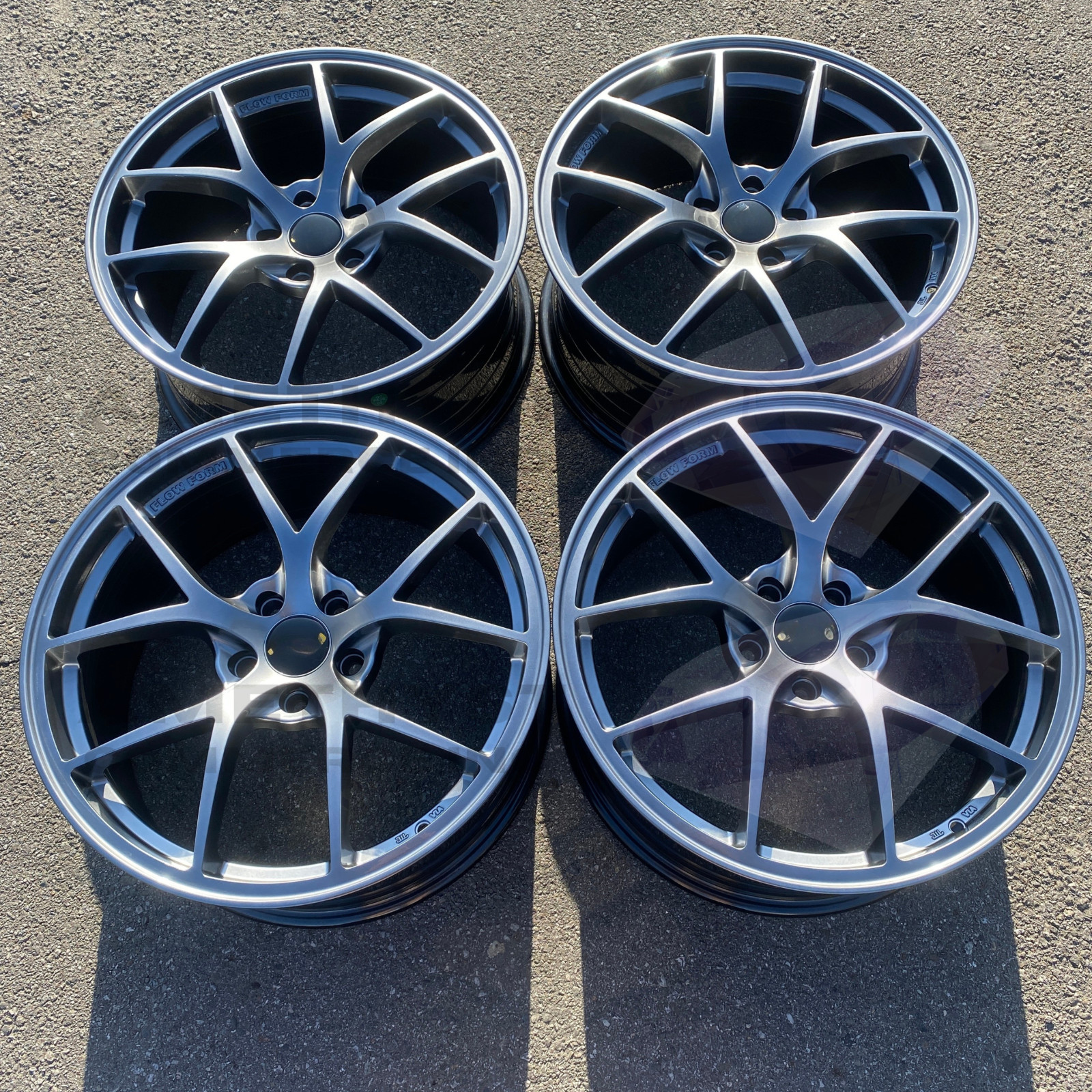 NEW SET 19 INCH RI-A BBS STYLE WHEELS RIMS 19 X 8.5/9.5 +33 5X114.3 CB:73.1 jdm