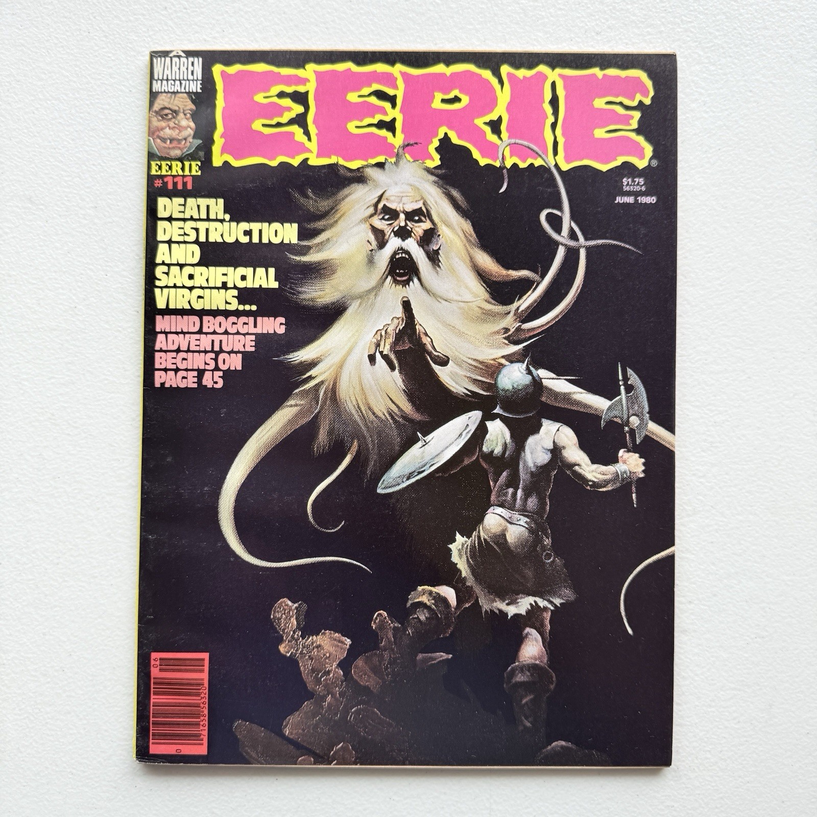EERIE #111 1980, “Samurai The Messenger,”GD/VG