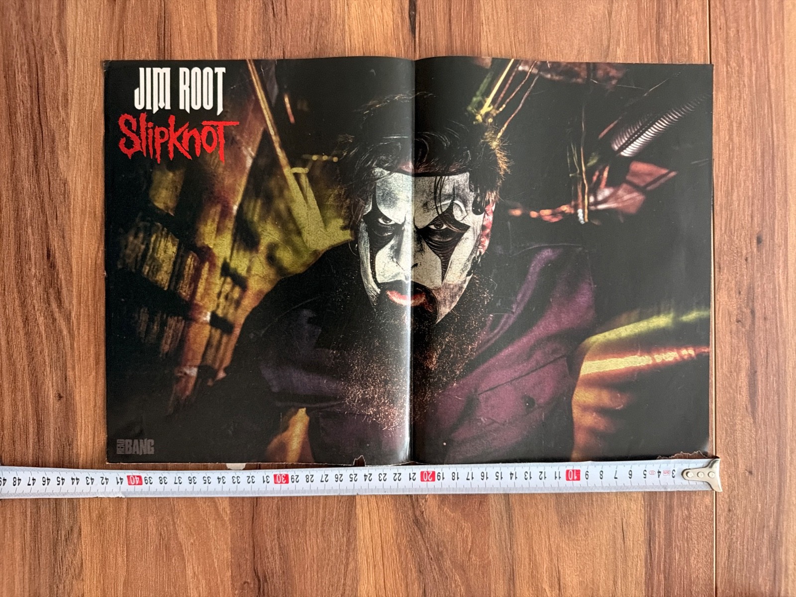 Slipknot Jim Root Gojira Double Sided Poster Rare Metal Magazine Turkish