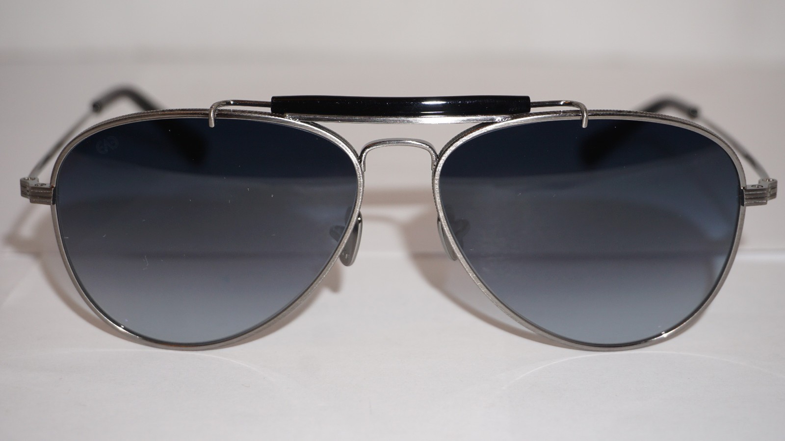 EYEVAN New Sunglasses ASTRO Aviator Silver Black Blue 57 14 145