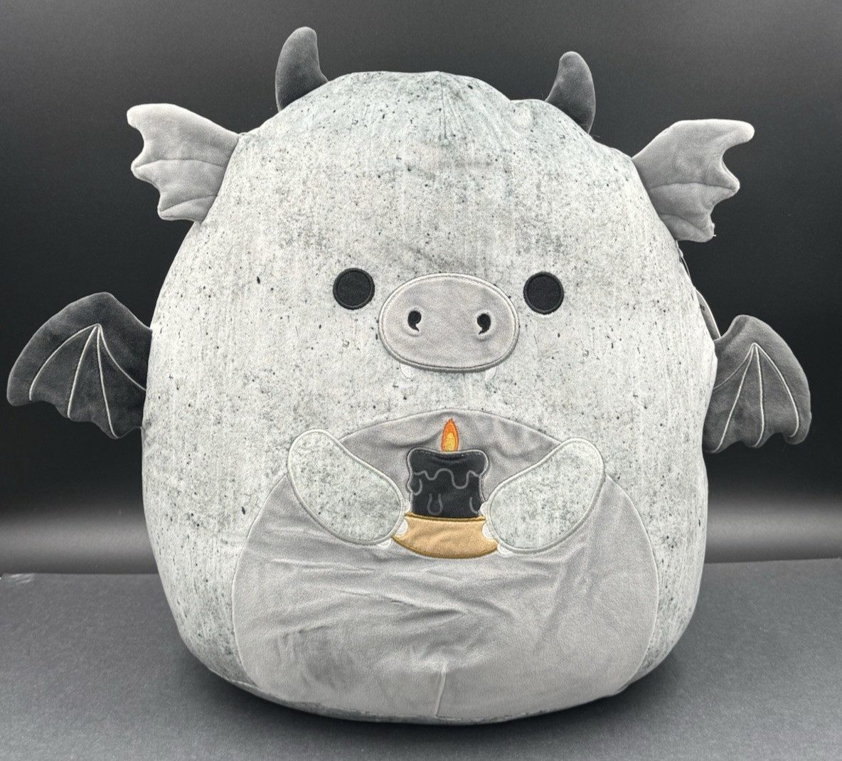 Squishmallow Halloween 2025 Gio the Gargoyle Dragon Holding Black Candle 16\