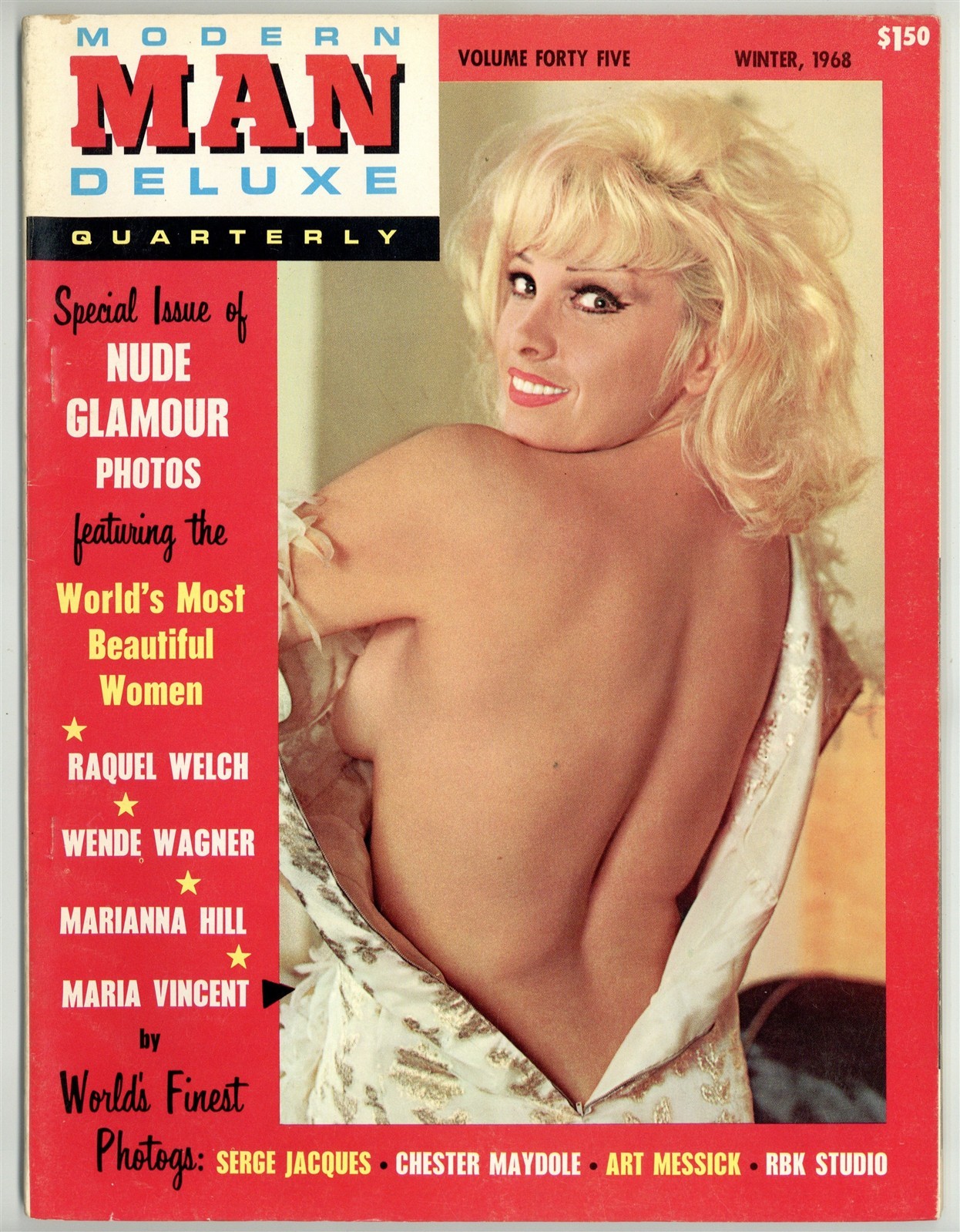 Modern Man Deluxe Quarterly 1968 Raquel Welch 72pg Vintage Pinup Magazine M40476