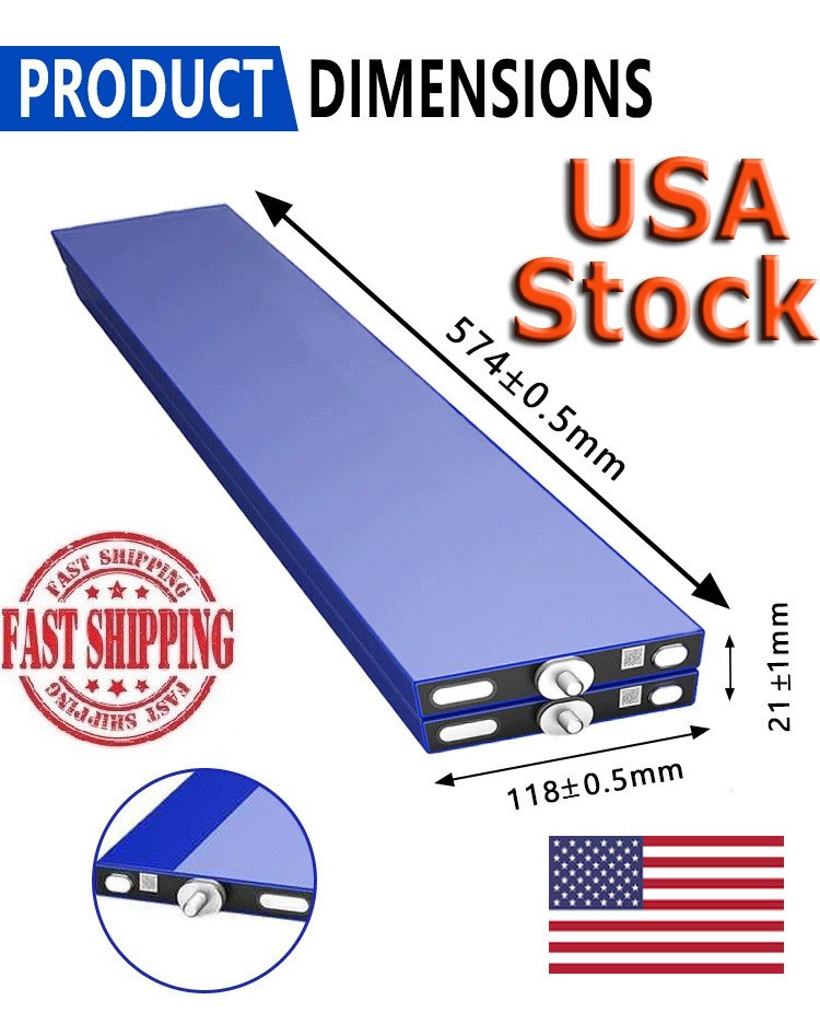 4pcs 3.2V 184Ah Blade Grade A, Deep Cycle , LiFePO4 Battery