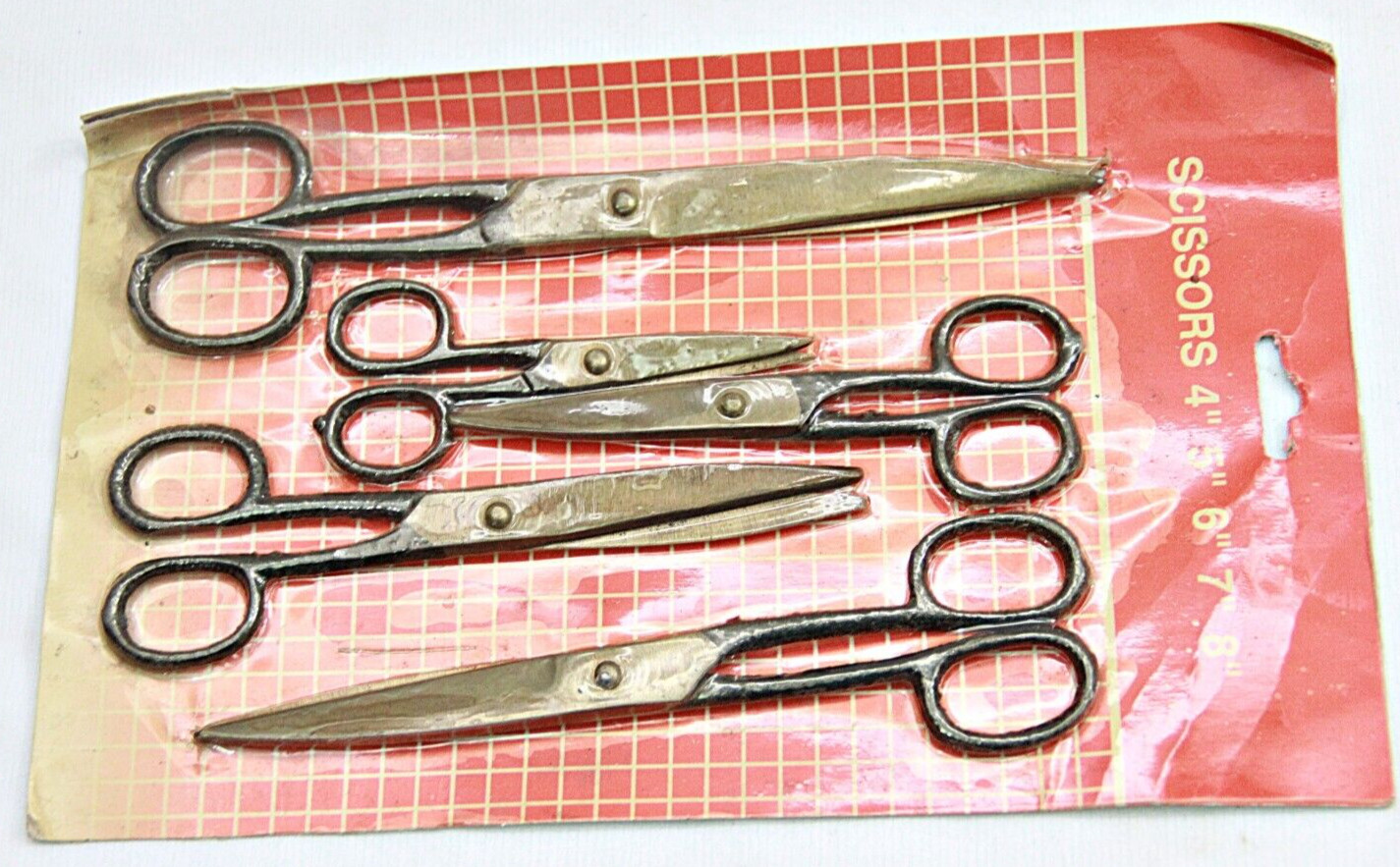 Vintage Handcrafted Iron Scissors Set for Sewing
