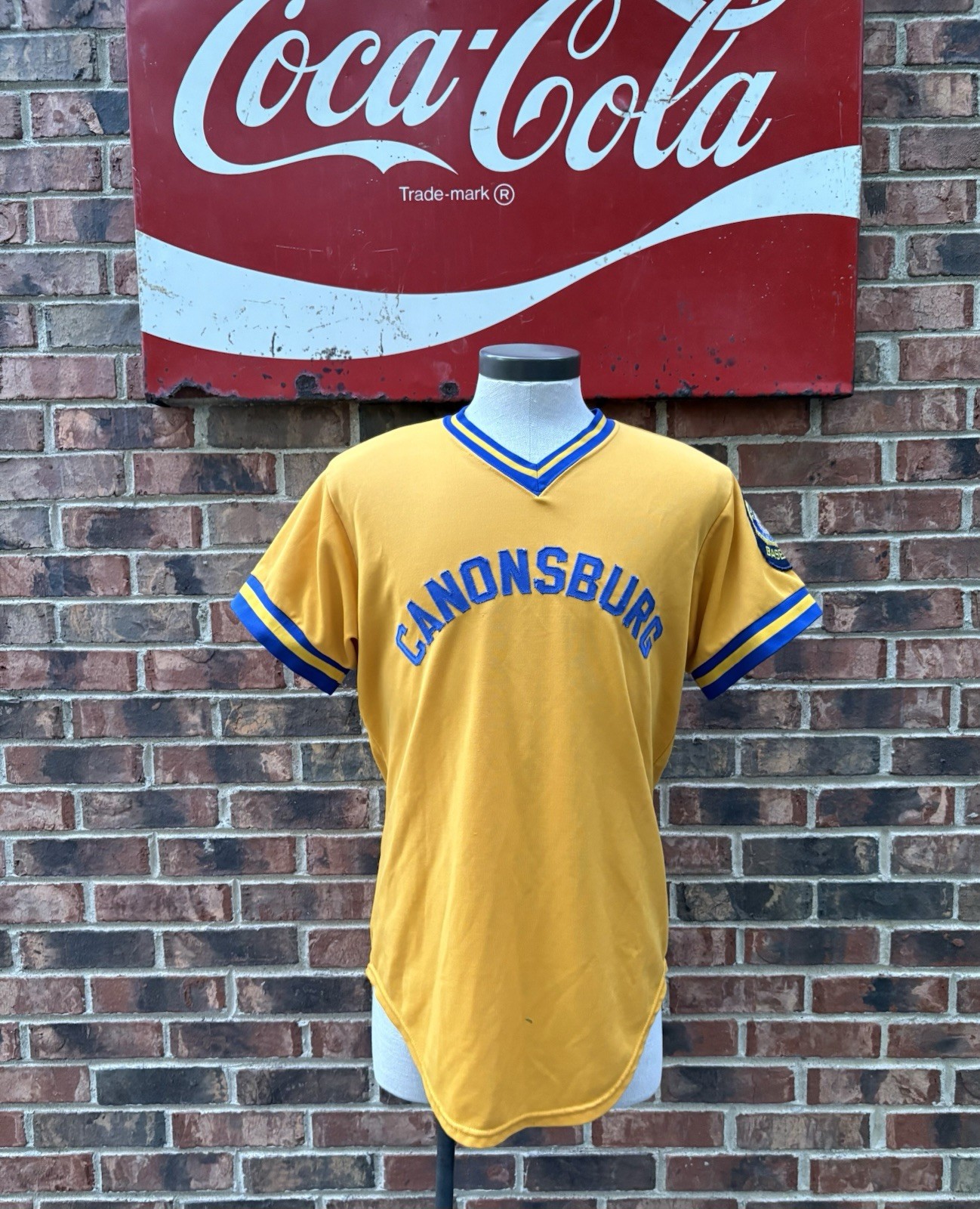 Vintage 1970s Wilson Canonsburg American Legion Baseball Jersey #9 Size 42 USA