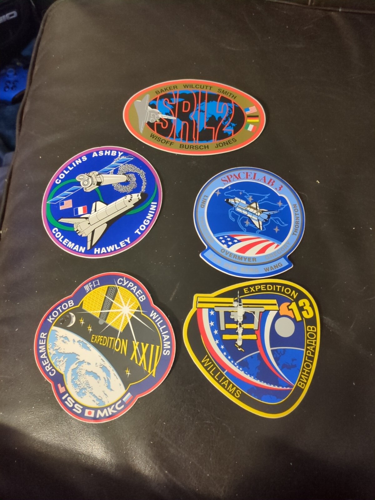Lot of 5 Vintage -  NASA Space Stikers Good Condition 👌