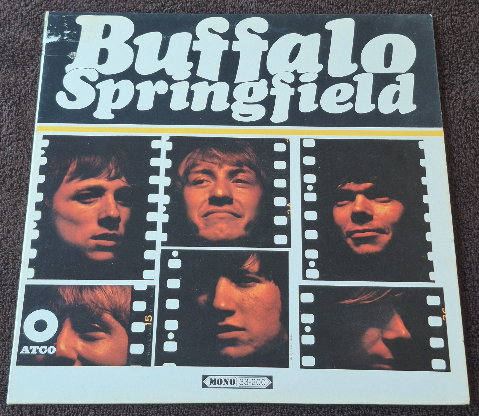 Buffalo Springfield 1967 Mono LP 33-200 ATCO Monarch Press VG+/VG+/OG Buffalo Springfield 1967 Mono LP 33-200 ATCO Monarch Press VG+/VG+/OG