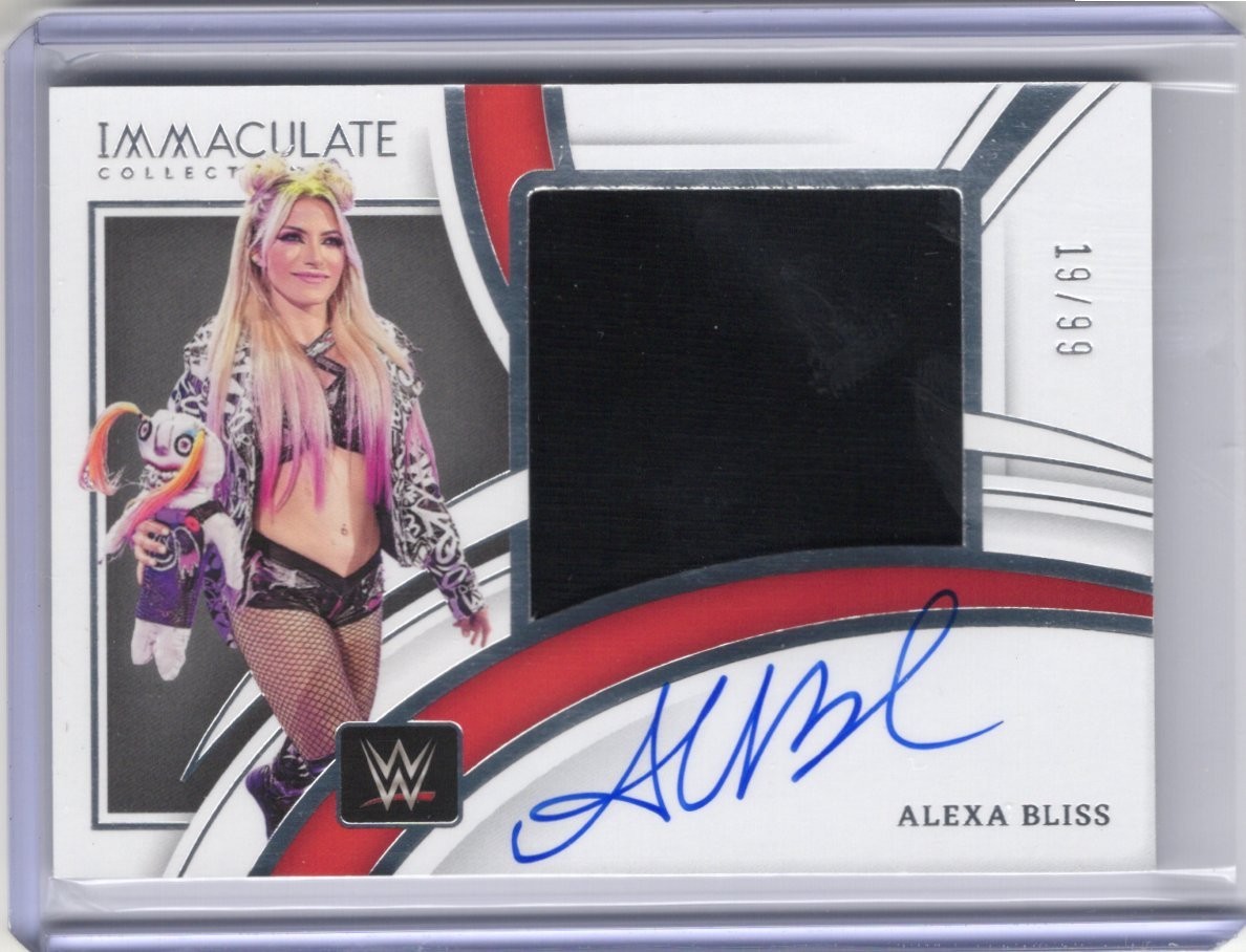 2022 Panini Immaculate WWE Auto ALEXA BLISS 19/99 Worn Relic PATCH AUTOGRAPH 2022 Panini Immaculate WWE Auto ALEXA BLISS 19/99 Worn Relic PATCH AUTOGRAPH