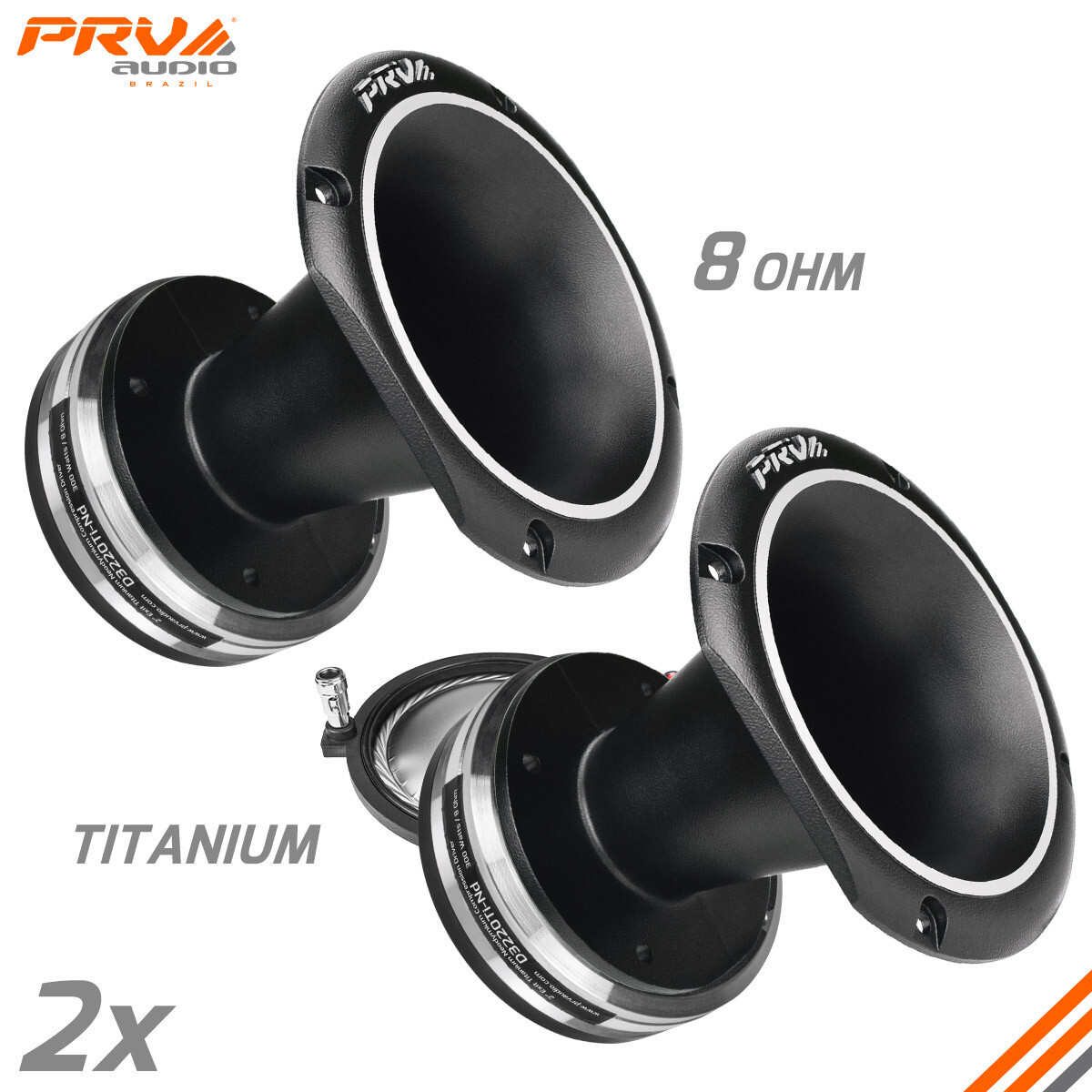 2x PRV Audio D3220Ti-Nd Titanium Neodymium Compression Driver + 2\
