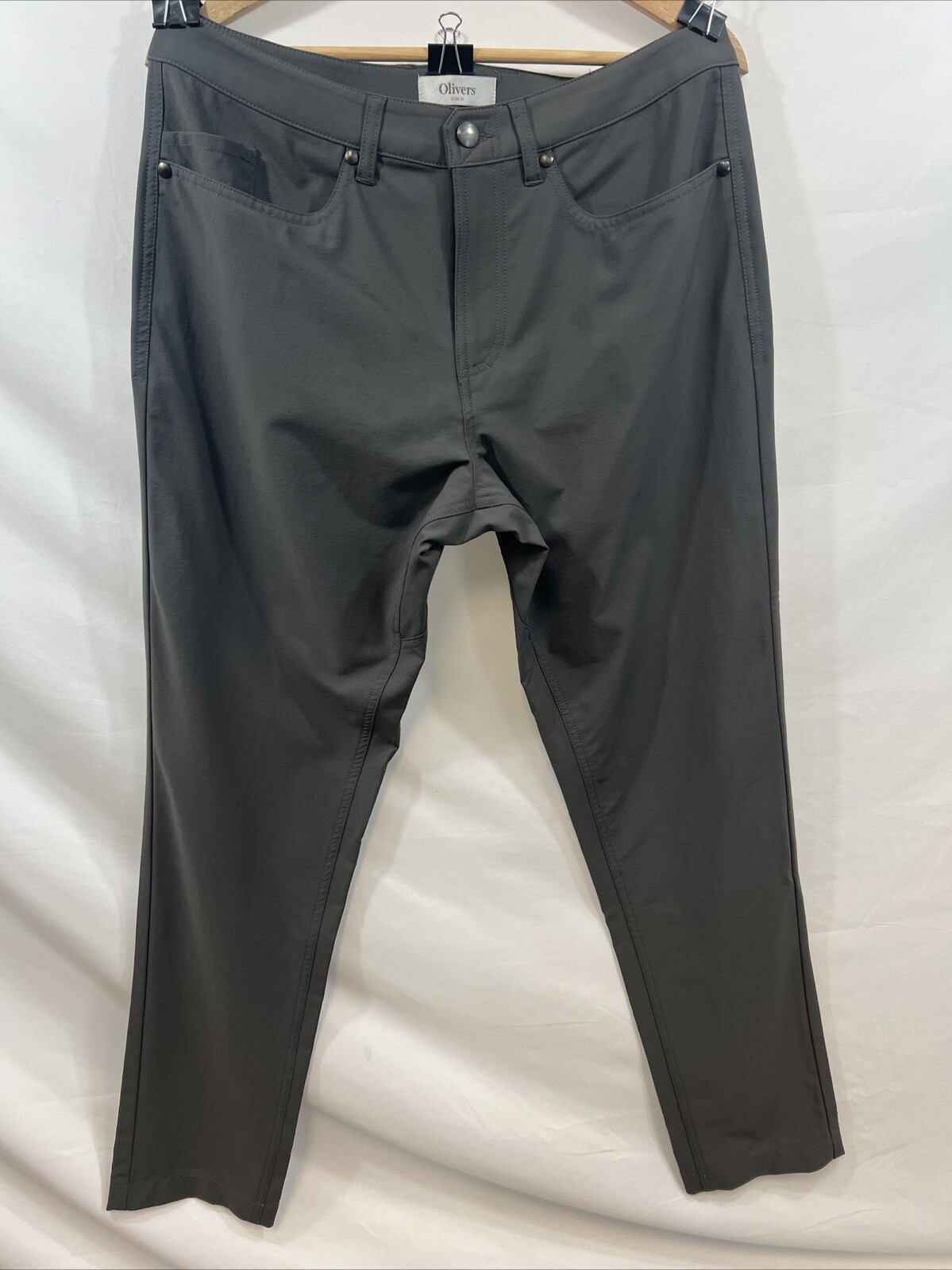 Oliver\'s Apparel Men\'s Passage Stretch Pant Org $148 NWOT Carbon Grey Many Sizes