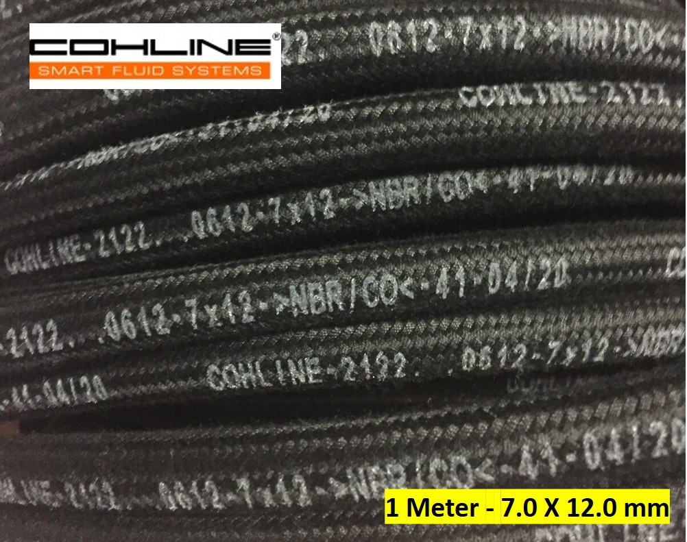 for BMW Airhead Fuel Gas Hose Line r90s r100rs 7mm Cloth Cohline GmbH - 1 Meter