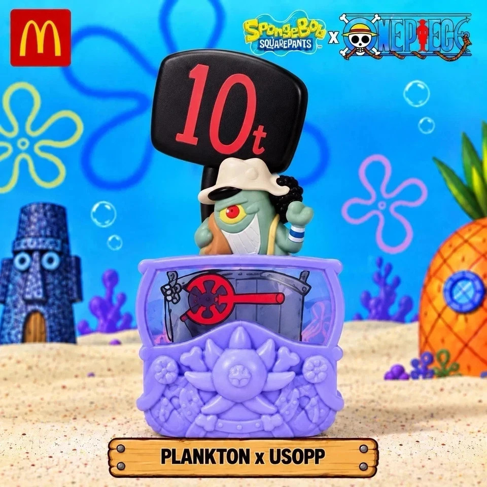 2026 McDonald's Happy Meal SpongeBob x One Piece Singles or Sets Shipping Now
