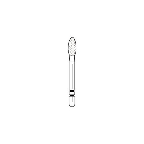 Abrasive Technology Two Striper FG 285.5 Football Coarse Grit Diamond Burs 5/Pk