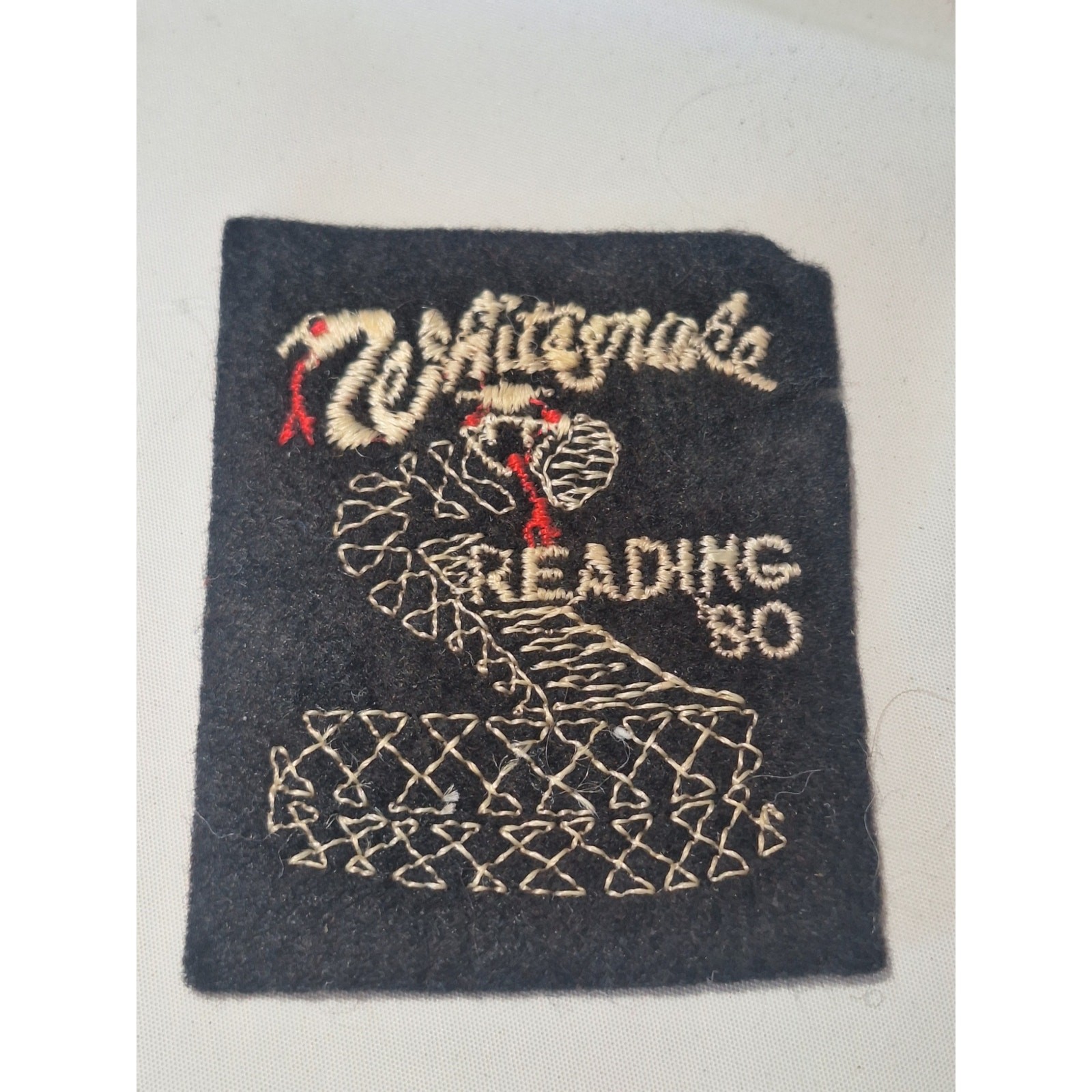 1980 Whitesnake Reading 80 Festival Embroidered Patch David Coverdale RARE