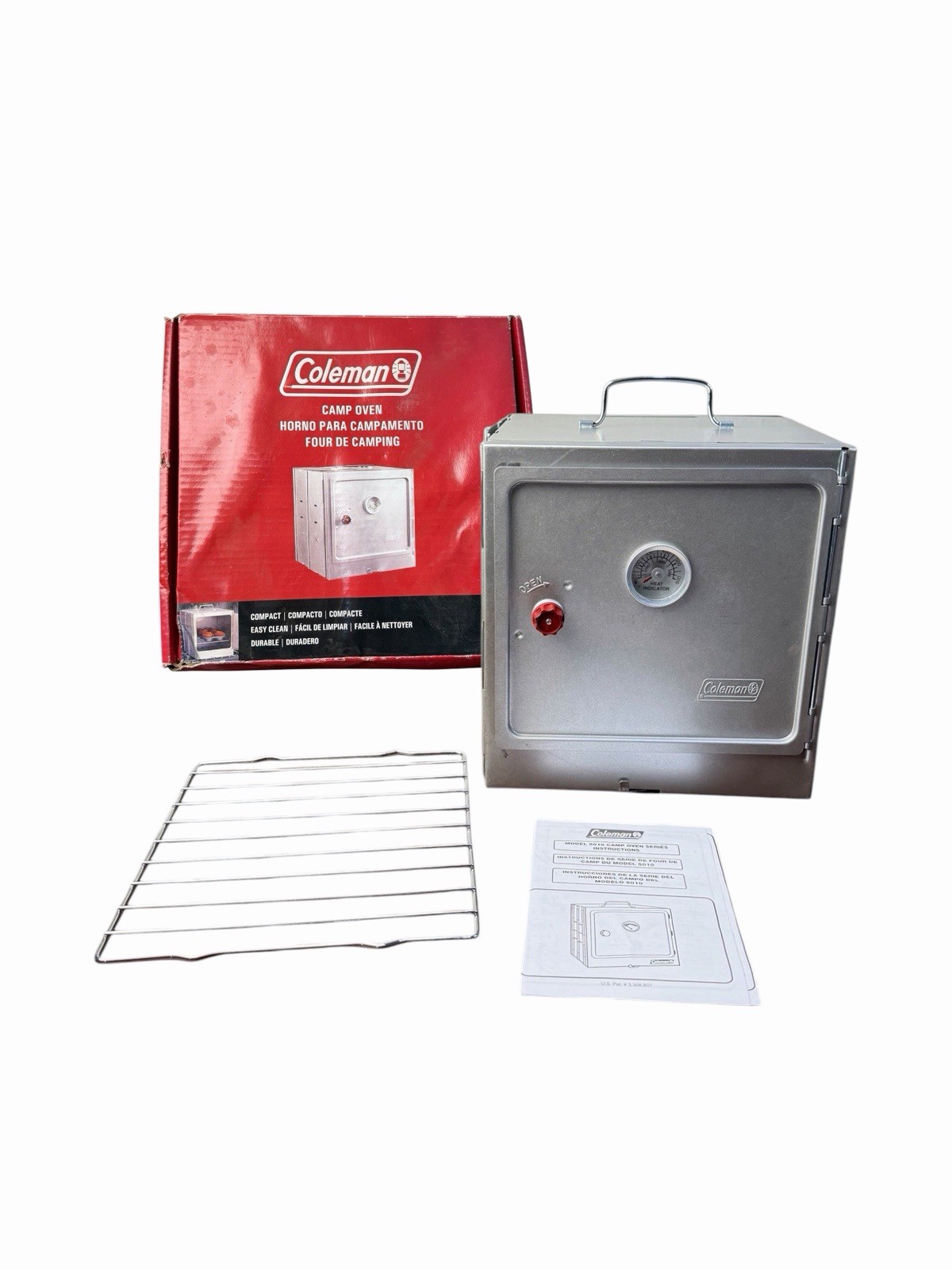 Coleman Model 5010 Camp Oven Silver NEW OPEN BOX