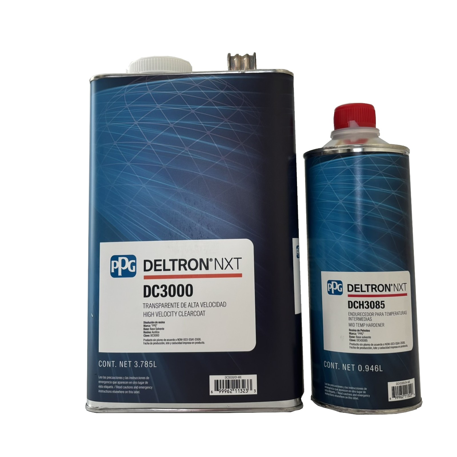 Ppg 1 Gal Dc3000, High Velocity Clearcoat, Dch3085 1 Qt Mid  1 KIT.