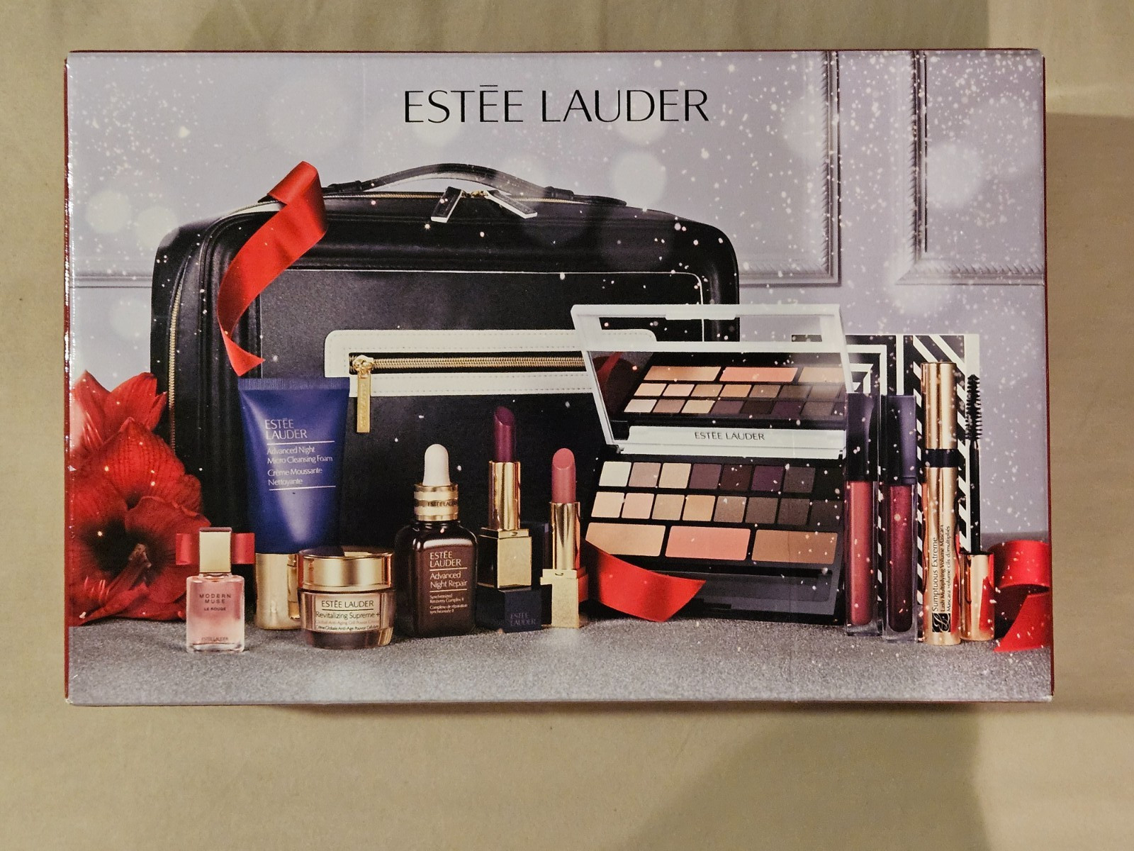 Estee Lauder 11pc holiday Blockbuster set Smoky Noir ~NIB