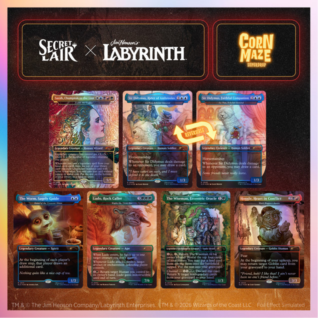 PRESALE Secret Lair x Jim Henson’s Labyrinth Should You Need Us Foil Edition MTG