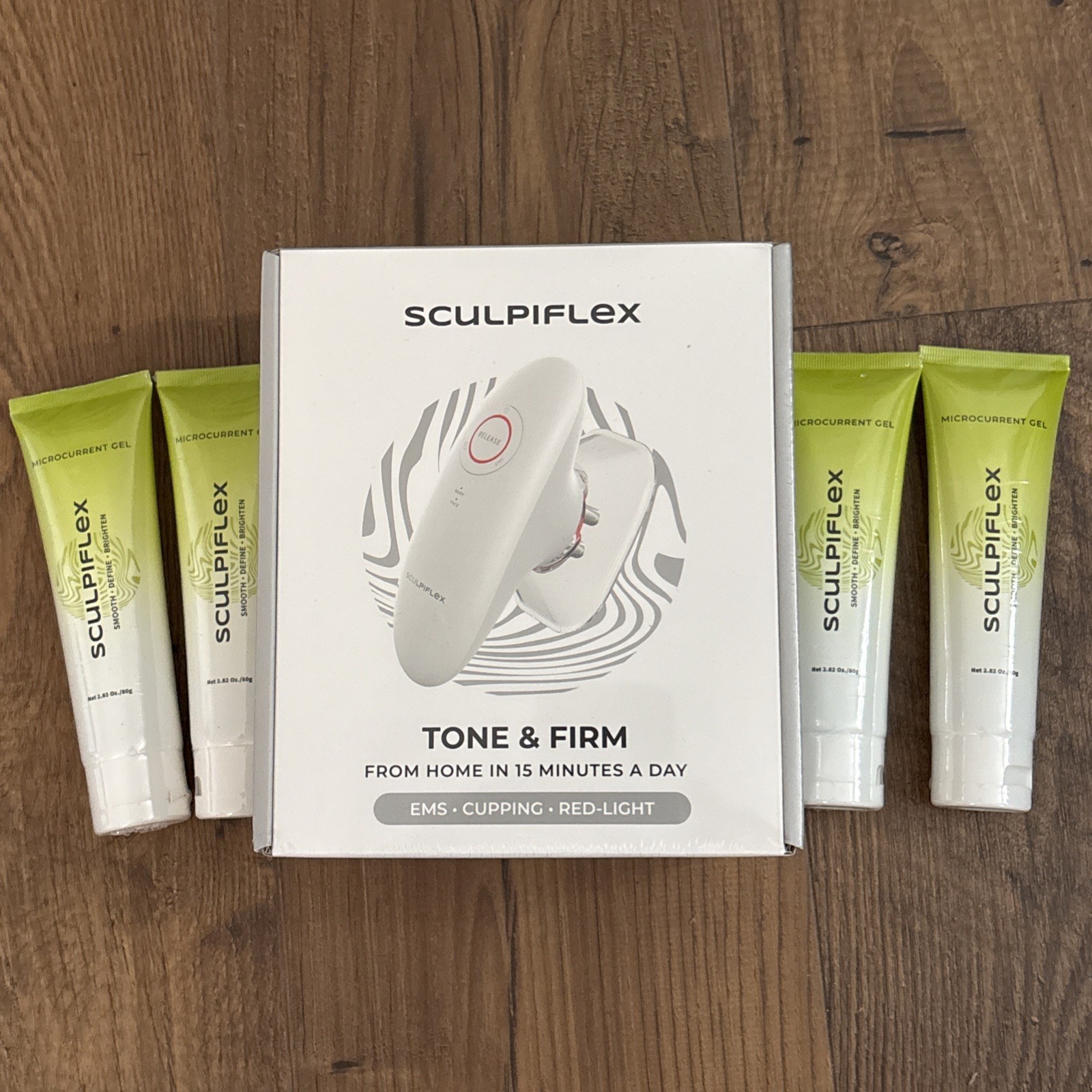 {B6} Sculpiflex Ultimate 3-in-1 Body Sculptor -4 tubes of Microcurrent Gel
