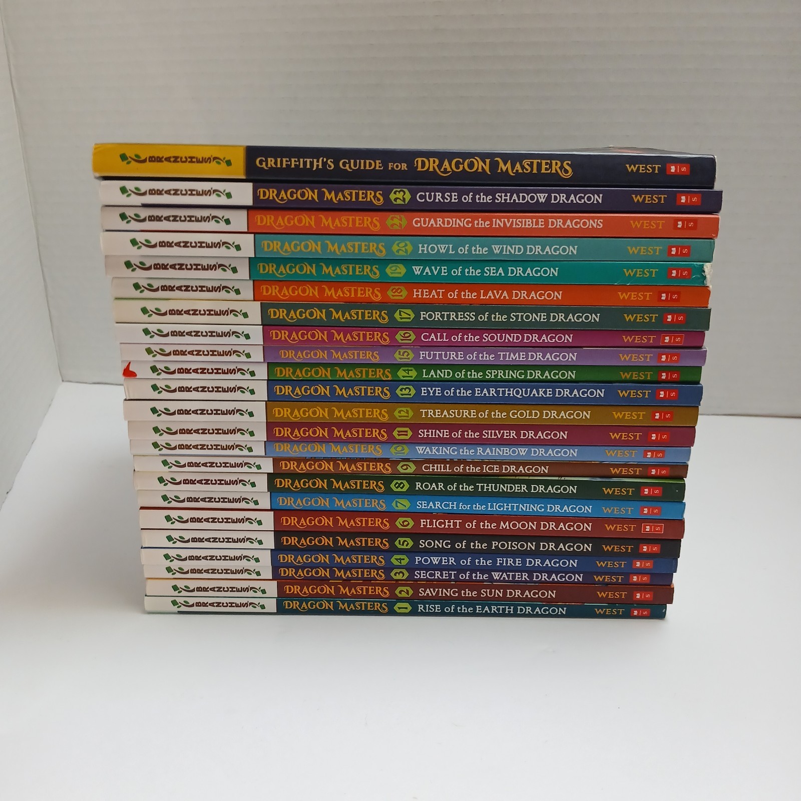 Dragon Masters Books Lot Of 23 Griffith's Guide Tracey West Scholastic Kids