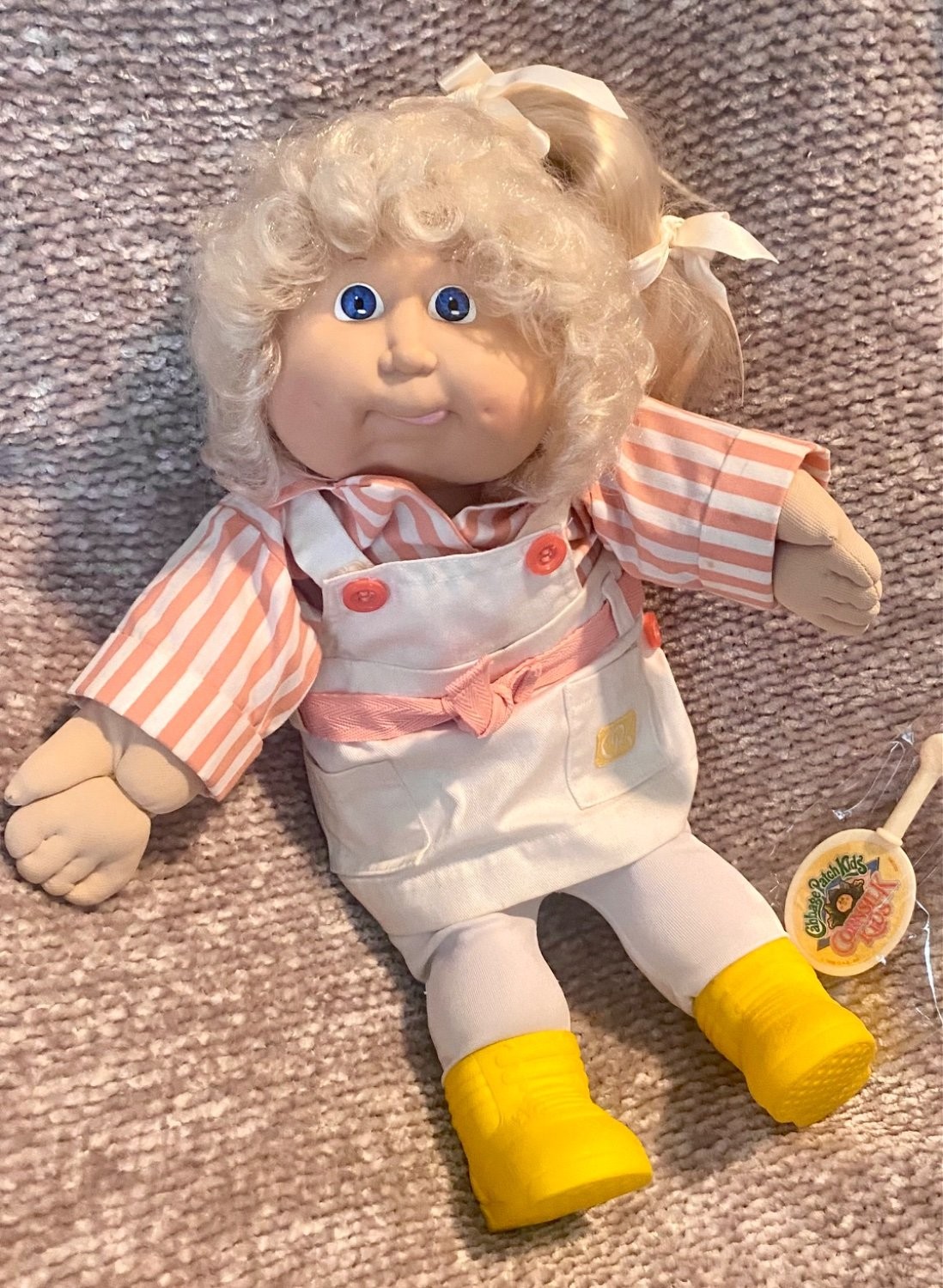 Coleco Doll Cabbage Patch Kids Cornsilk 86 Blonde Beauty Uncommon Outfit NICE