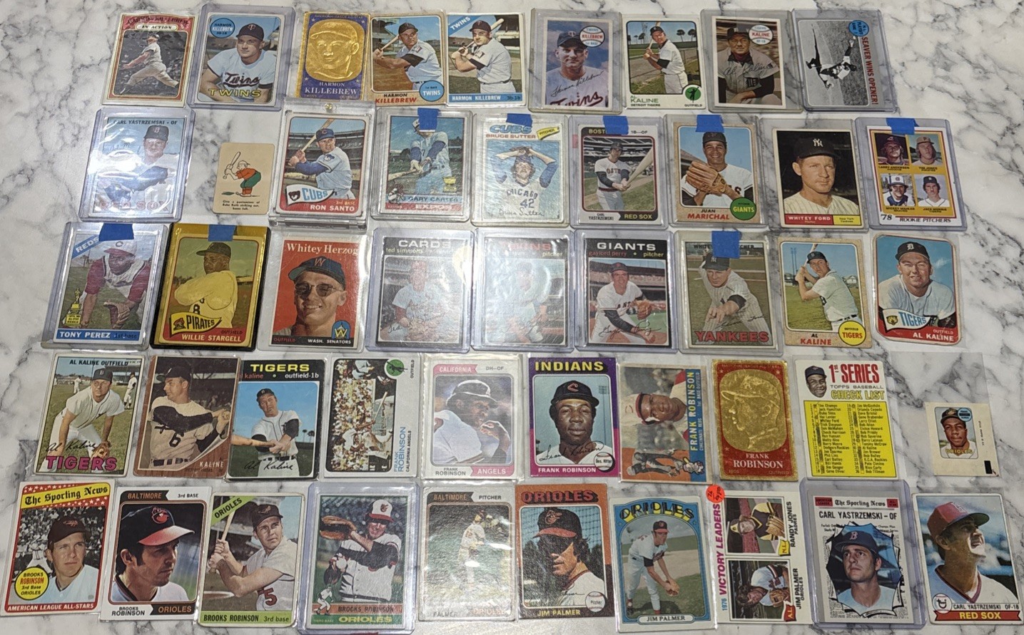 Vintage 175 Card Baseball Card Lot Mostly Hall of Famers 50s-80s