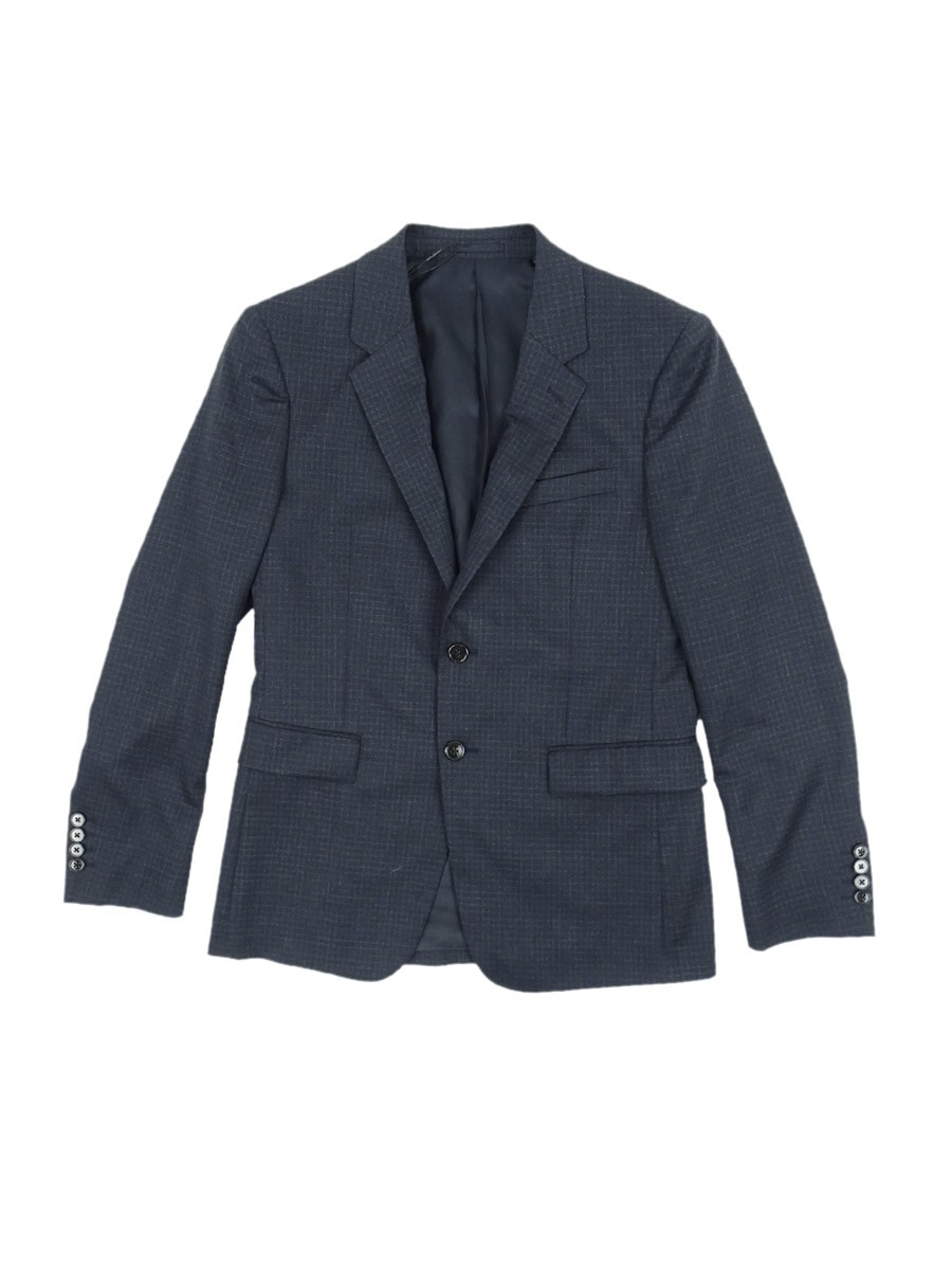 Theory Men\'s Chambers Clarke Micro Grid Suit Jacket (38S, Eclipse Multi)