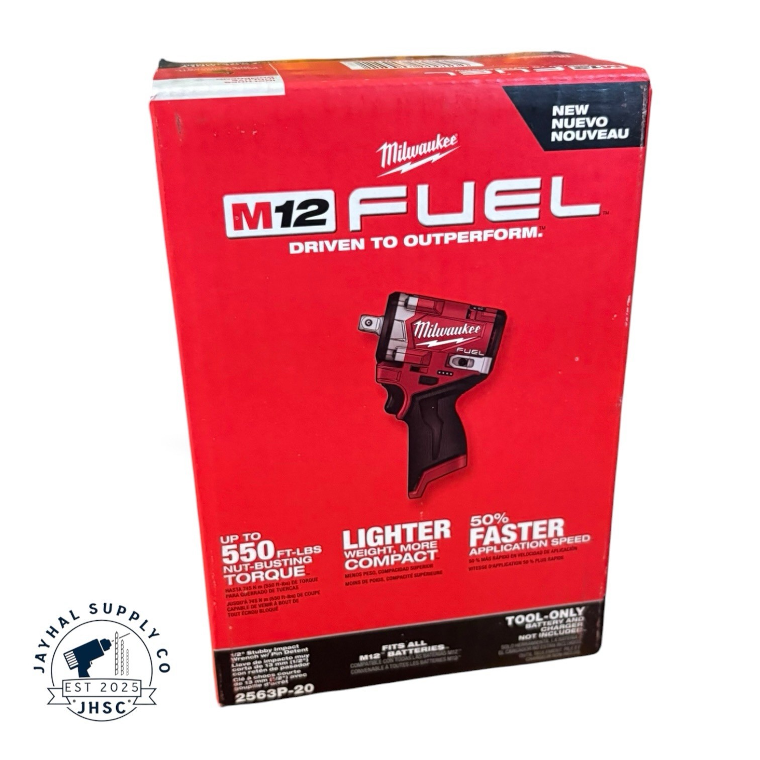 Milwaukee 2563P-20 M12 FUEL Stubby 1/2