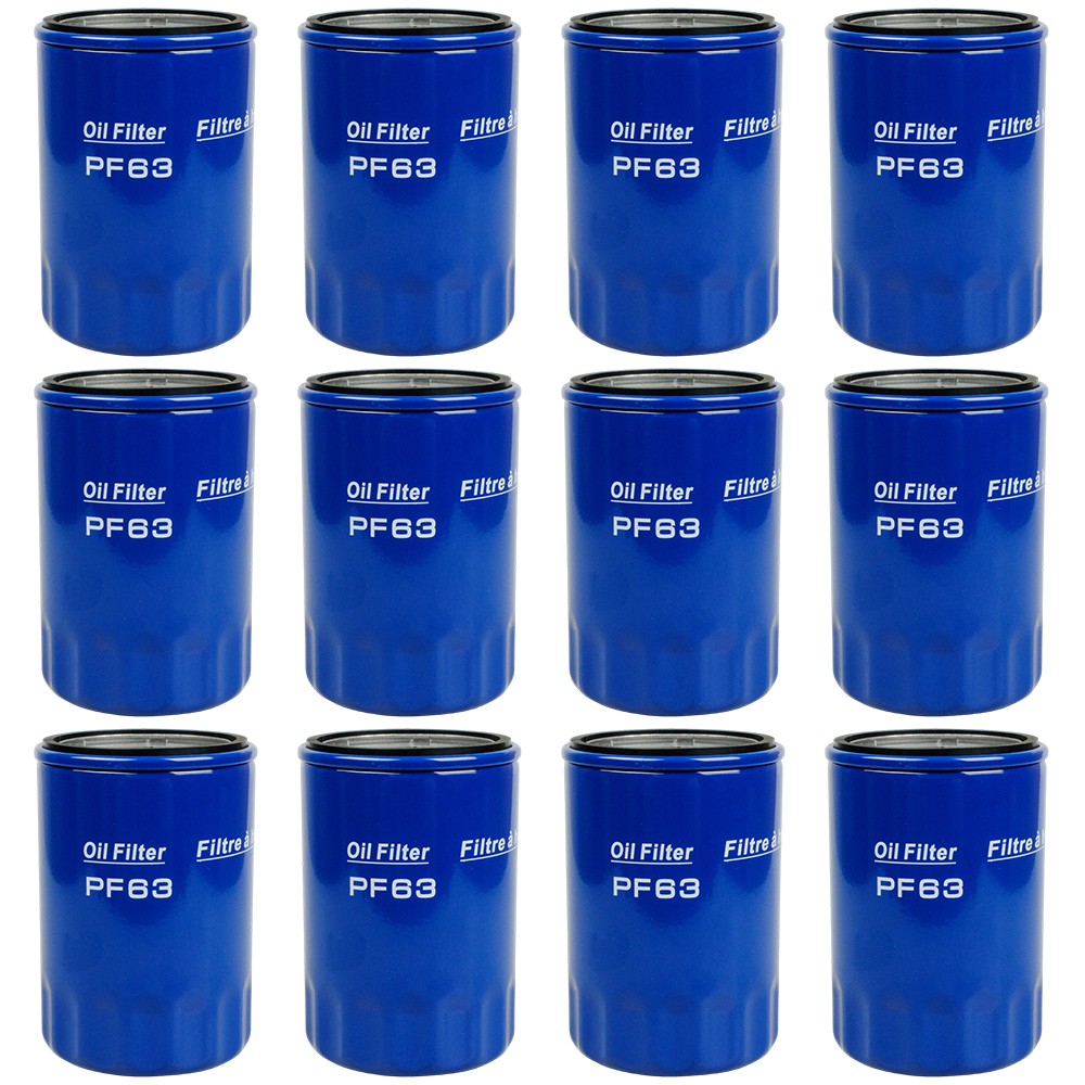 12PCS Oil Filters PF63 Fit Chevrolet Silverado Cadillac XTS GMC Acadia Ford Flex
