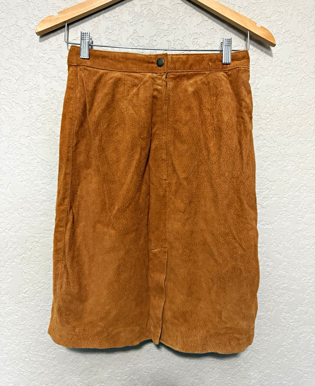 Vintage 1980s Forenza Genuine Suede Leather Skirt | The Limited | Made in Korea
