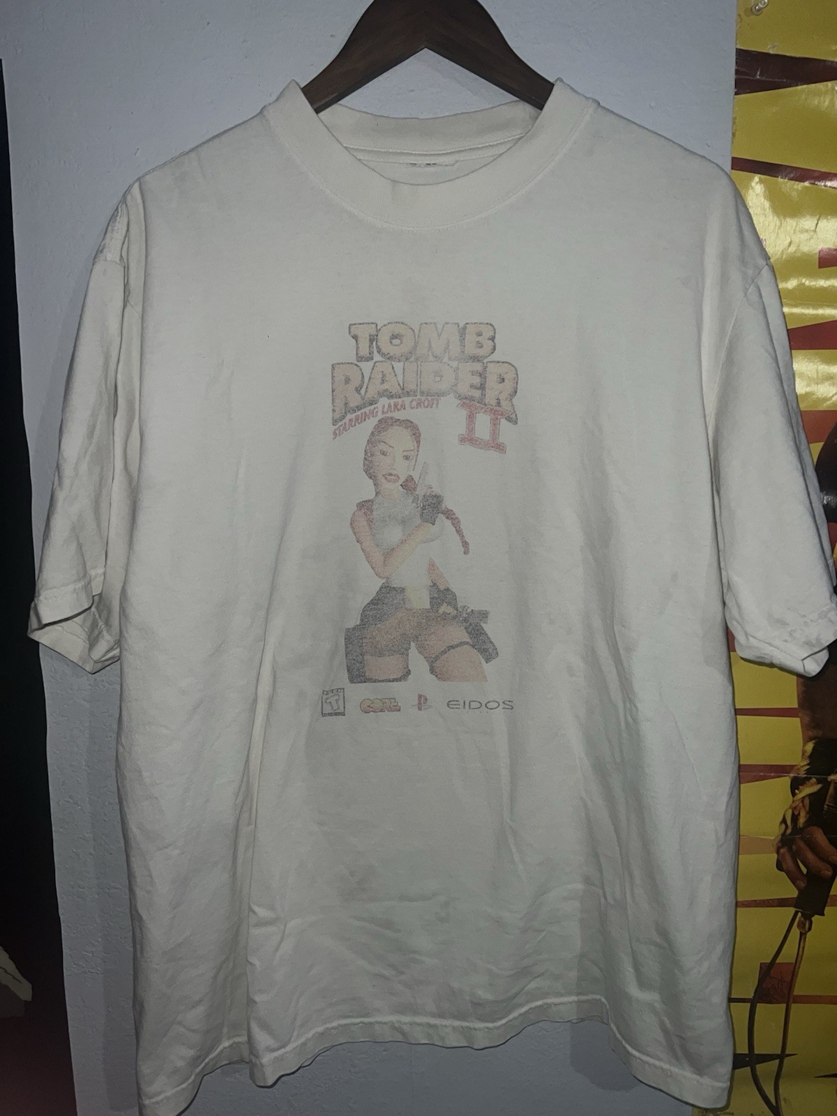 Vtg Tomb Raider Shirt XL 90s Rare Lara Croft Video Game PS1 PS2 PlayStation Y2K Vtg Tomb Raider Shirt XL 90s Rare Lara Croft Video Game PS1 PS2 PlayStation Y2K