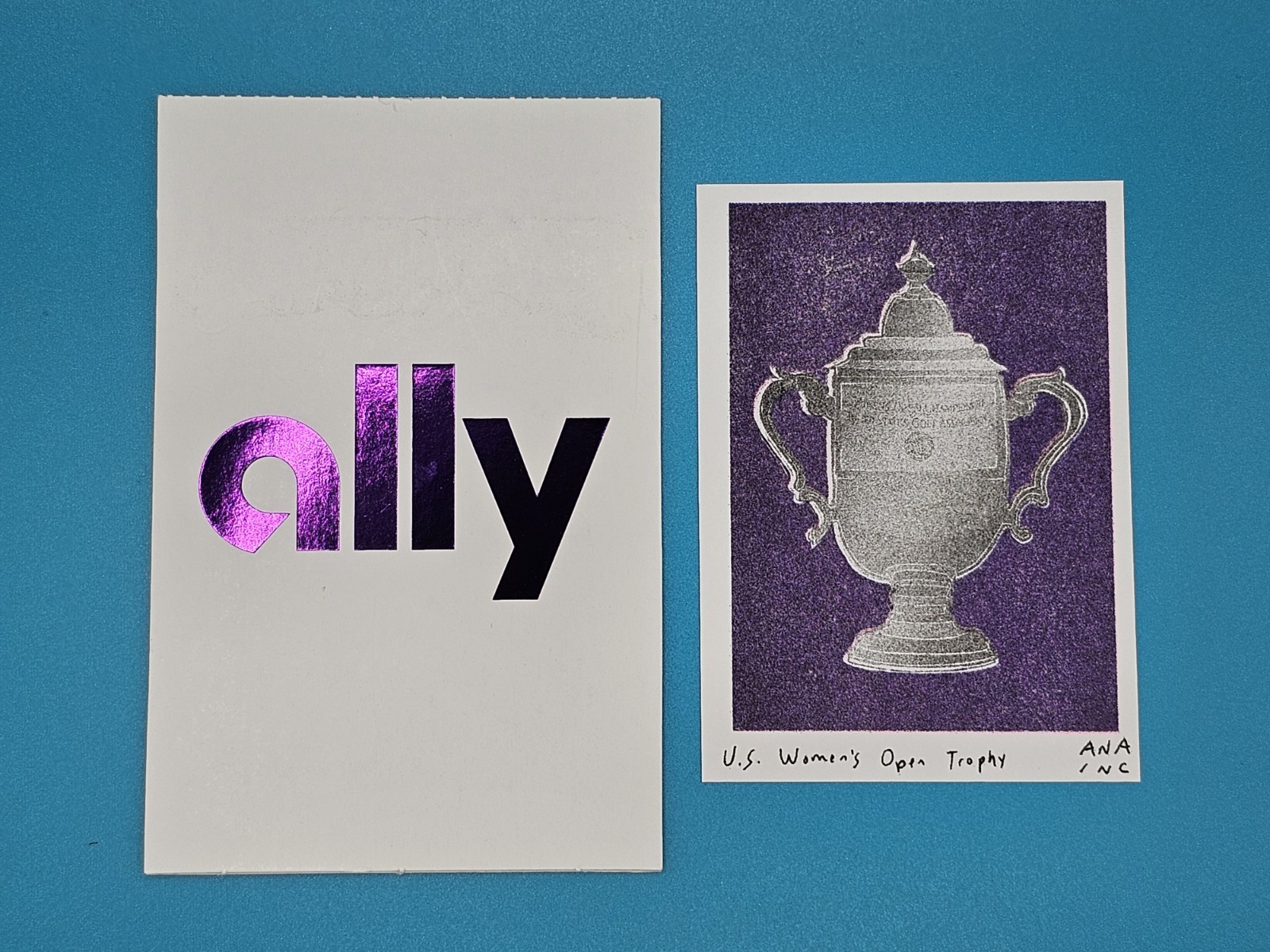 U.S. Women\'s Open Trophy - Women\'s US Open Golf Ally - Ana Inciardi Mini Print 