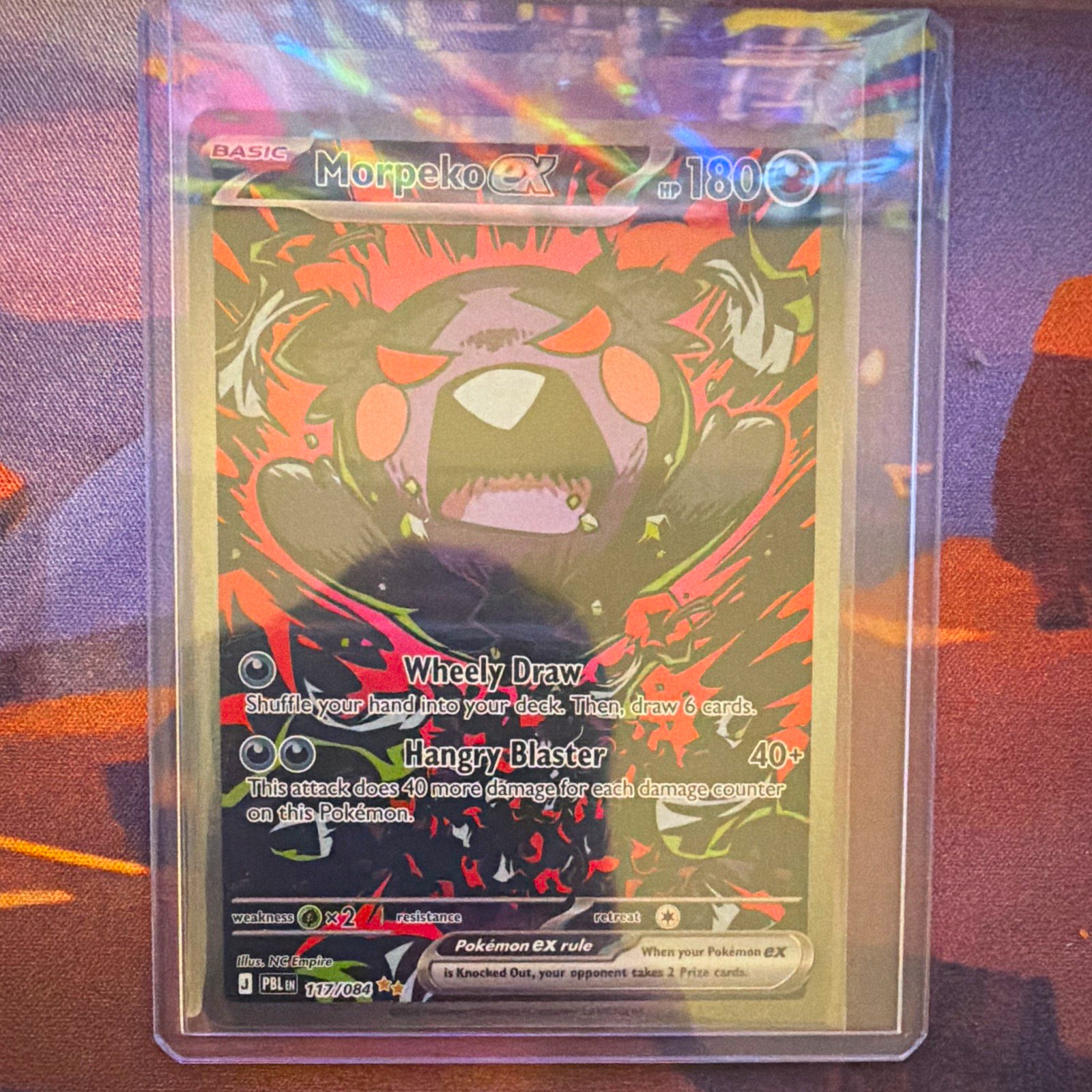 Morpeko ex 117/091 Paldean Fates Ultra Rare Full Art Holo Pokemon TCG EN